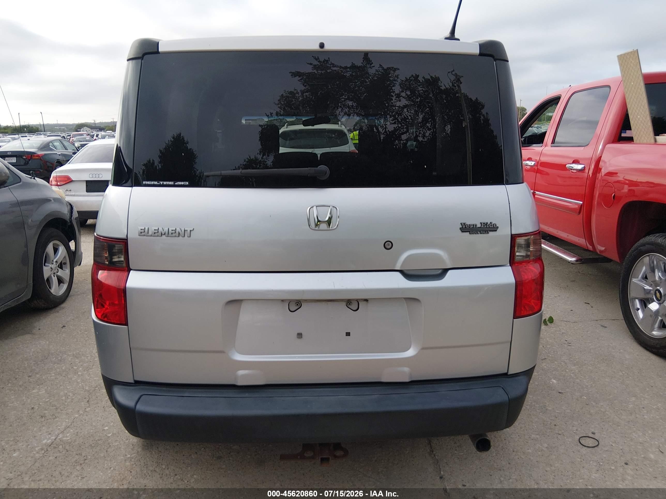 2006 Honda Element Ex-p Silver vin: 5J6YH28726L000348