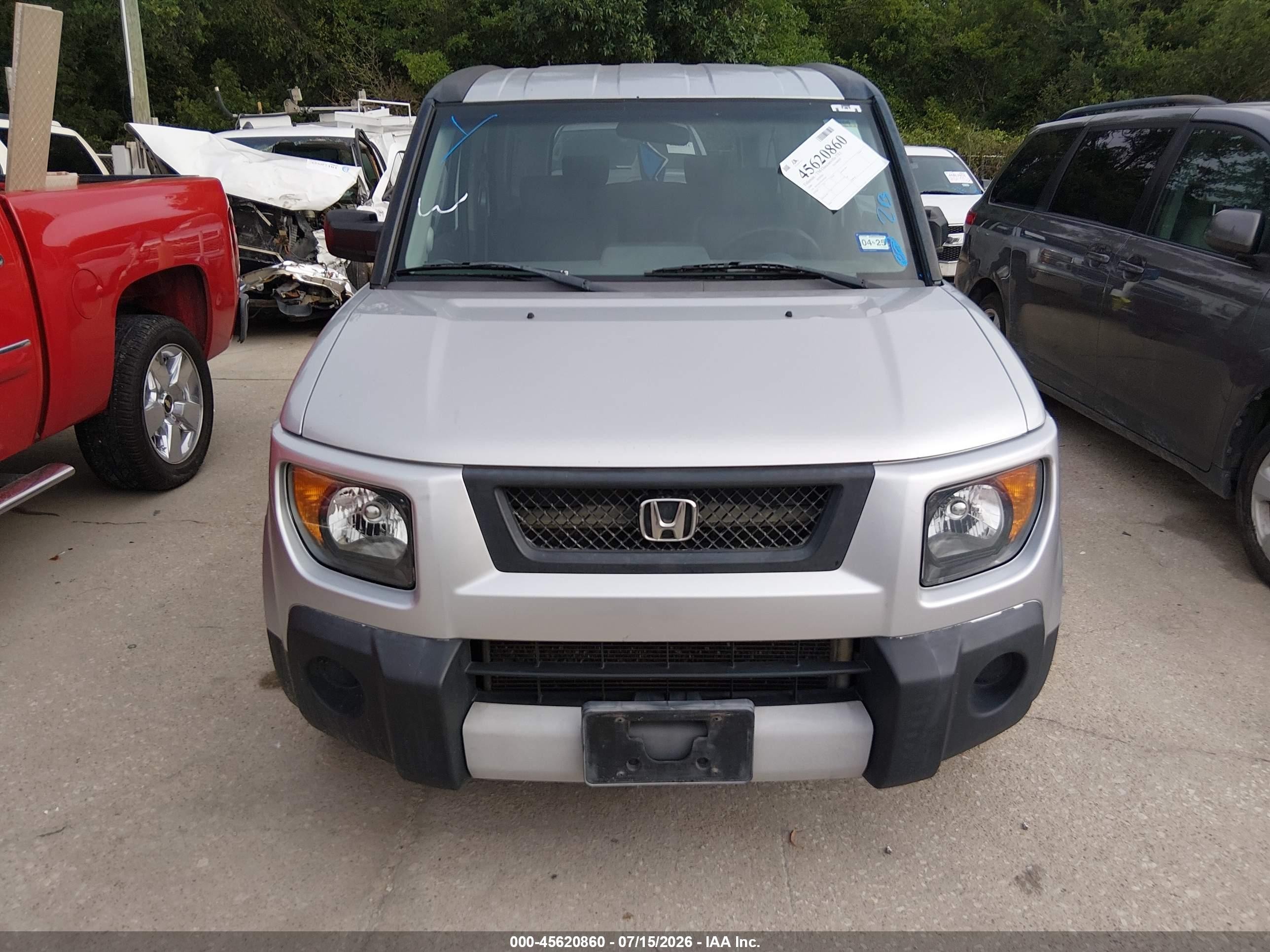 2006 Honda Element Ex-p Silver vin: 5J6YH28726L000348