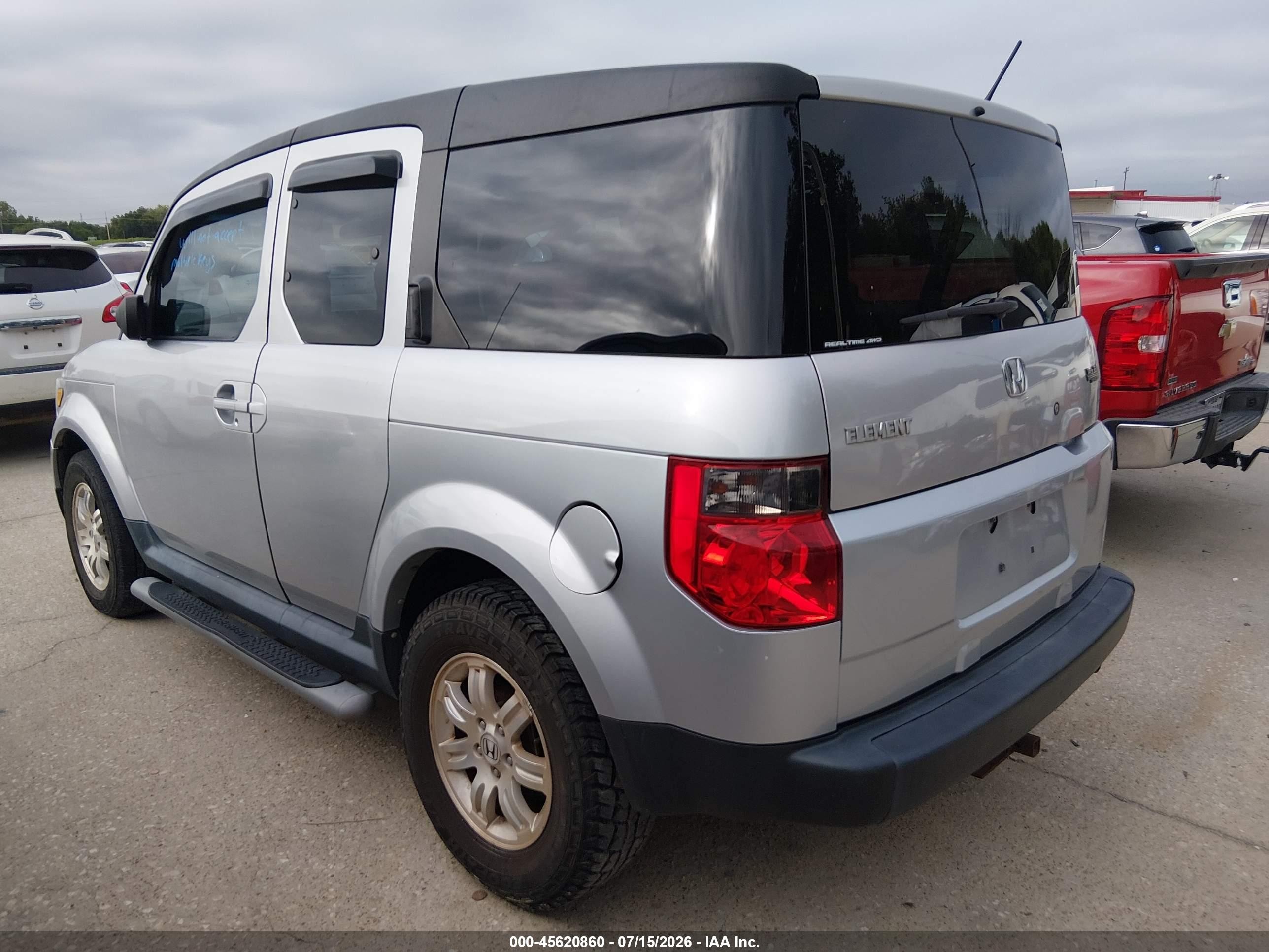2006 Honda Element Ex-p Silver vin: 5J6YH28726L000348