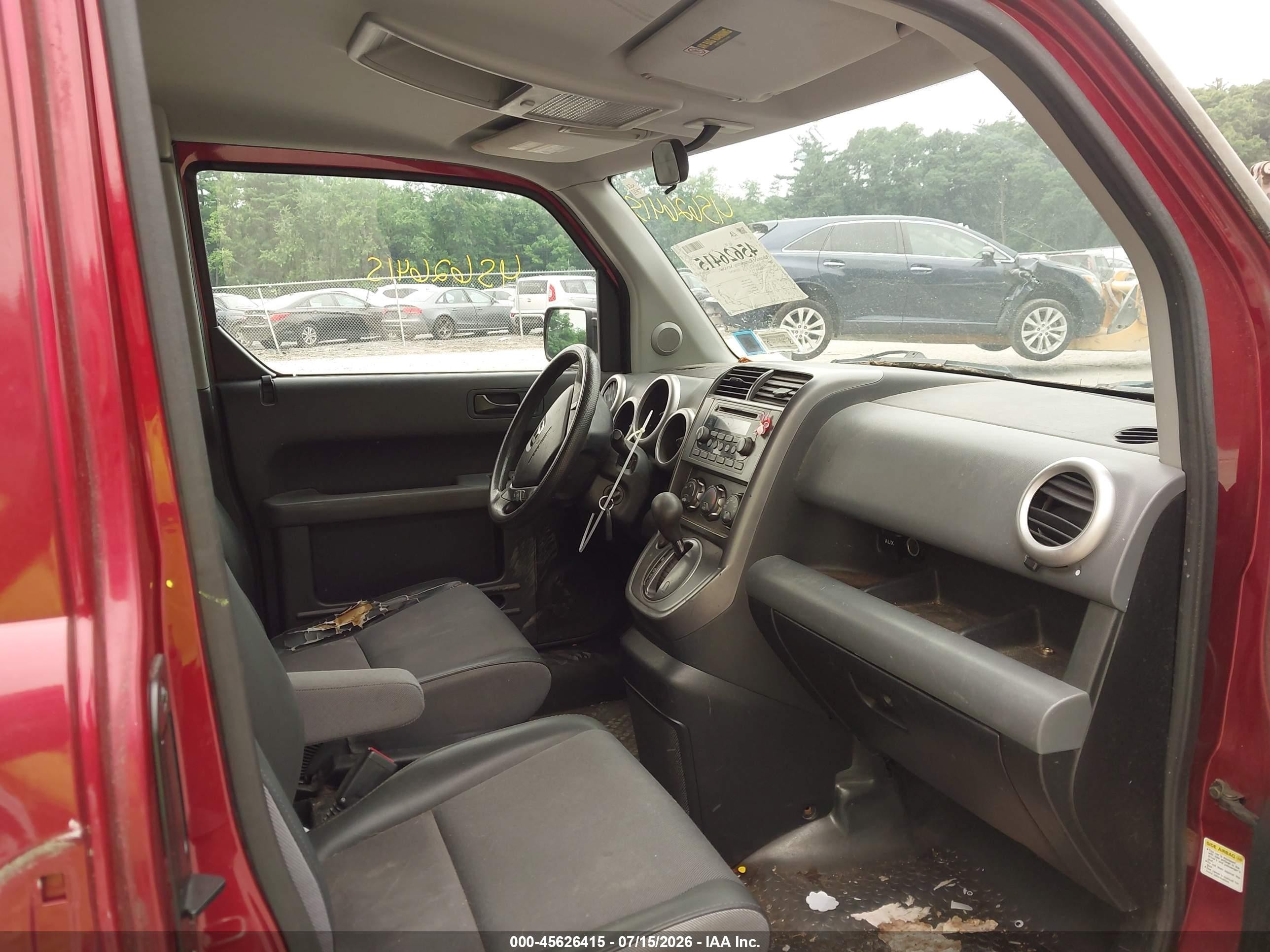 2006 Honda Element Ex-p Red vin: 5J6YH28726L018445