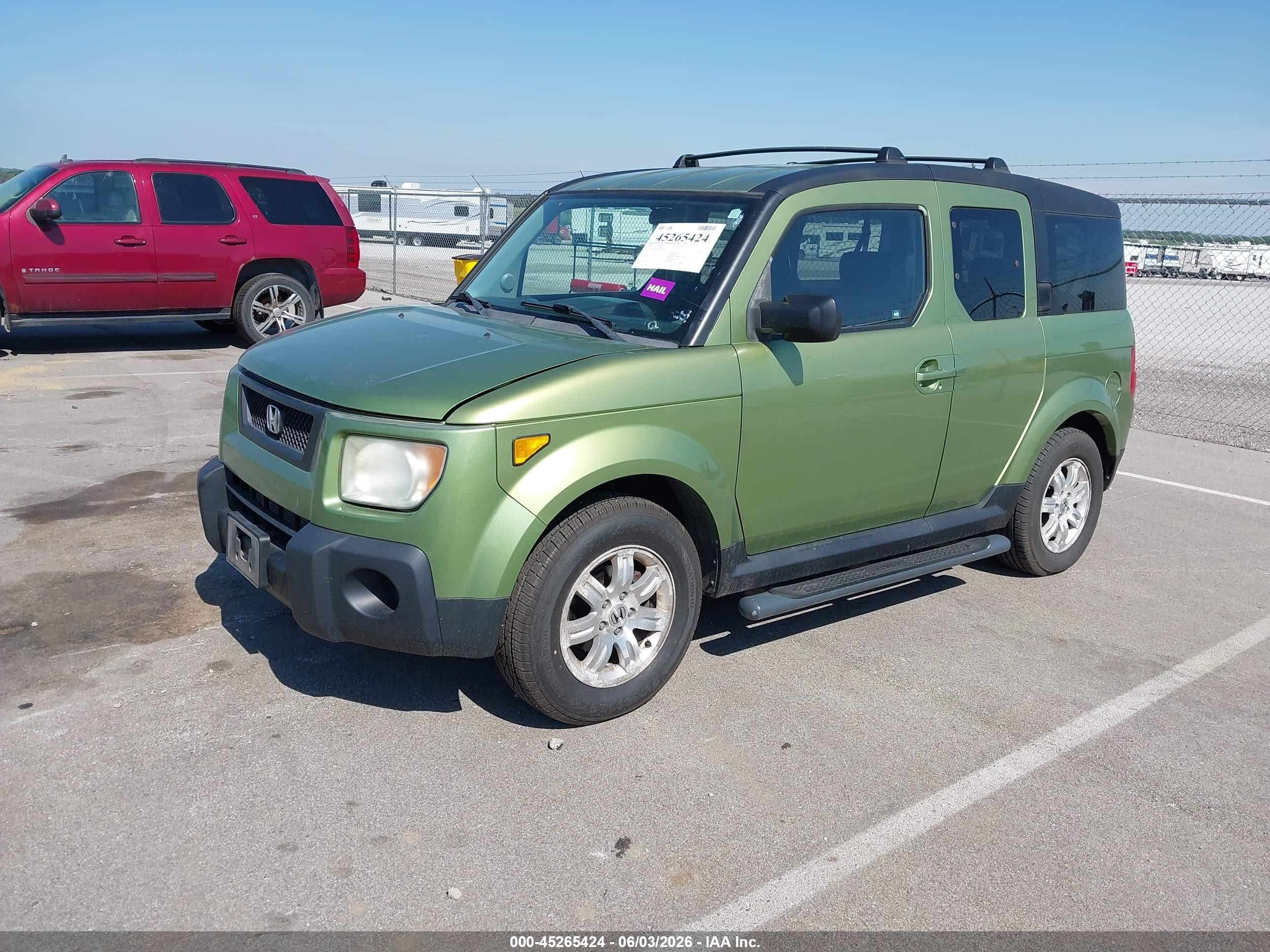 2006 Honda Element Ex-p Green vin: 5J6YH28726L018641