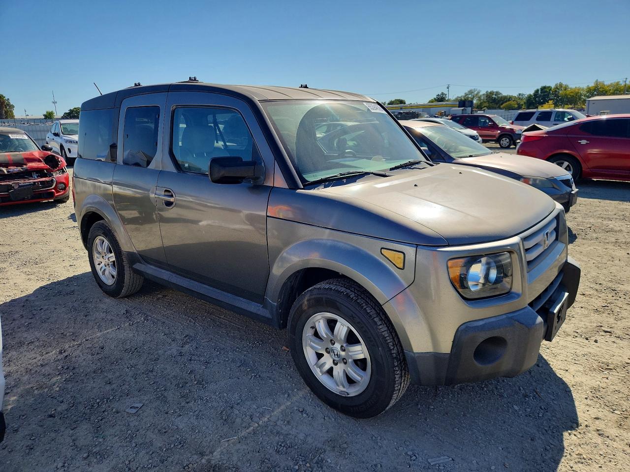 2007 Honda Element Ex Gray vin: 5J6YH28727L007138