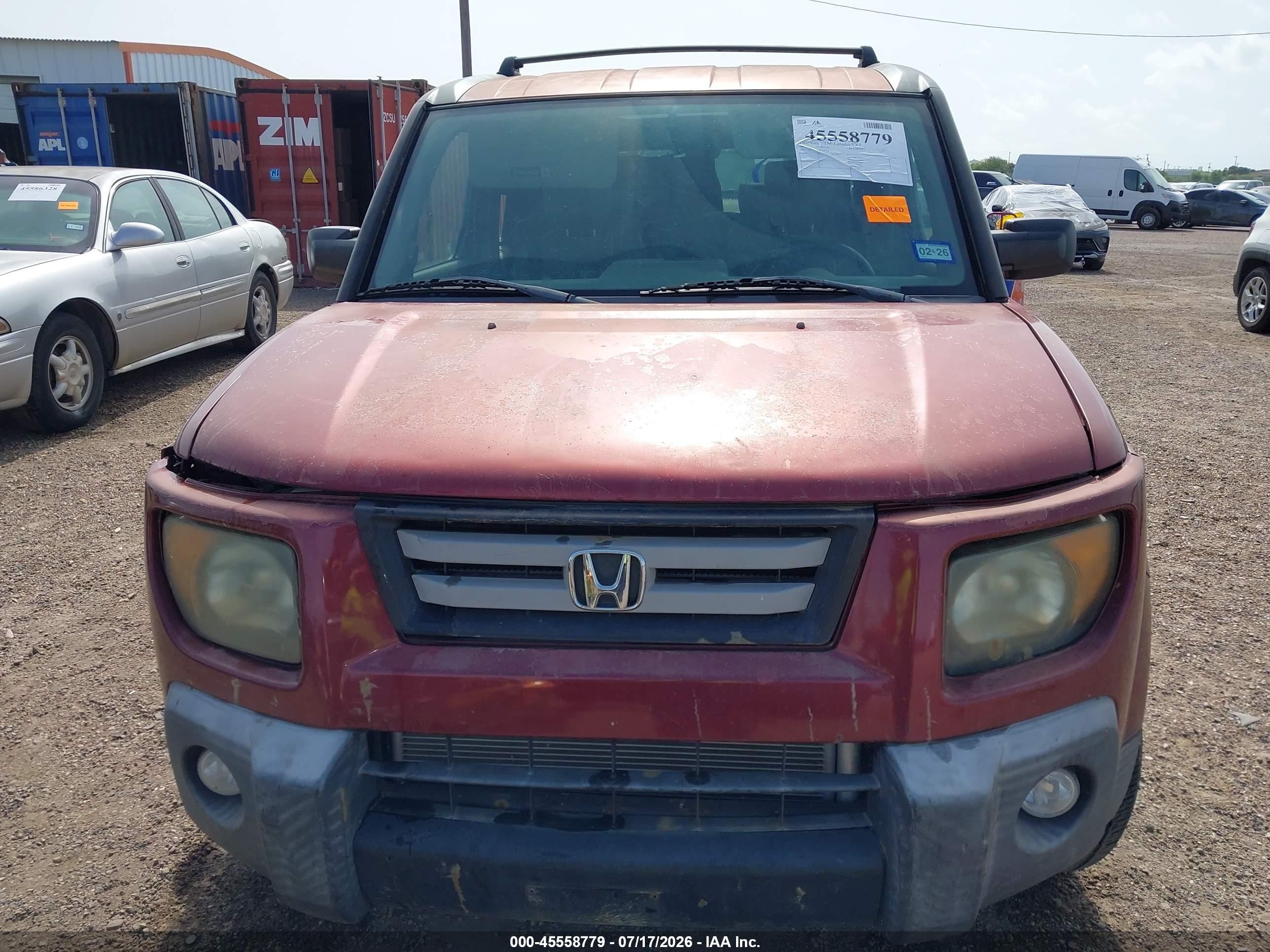 2008 Honda Element Ex Maroon vin: 5J6YH28728L010915