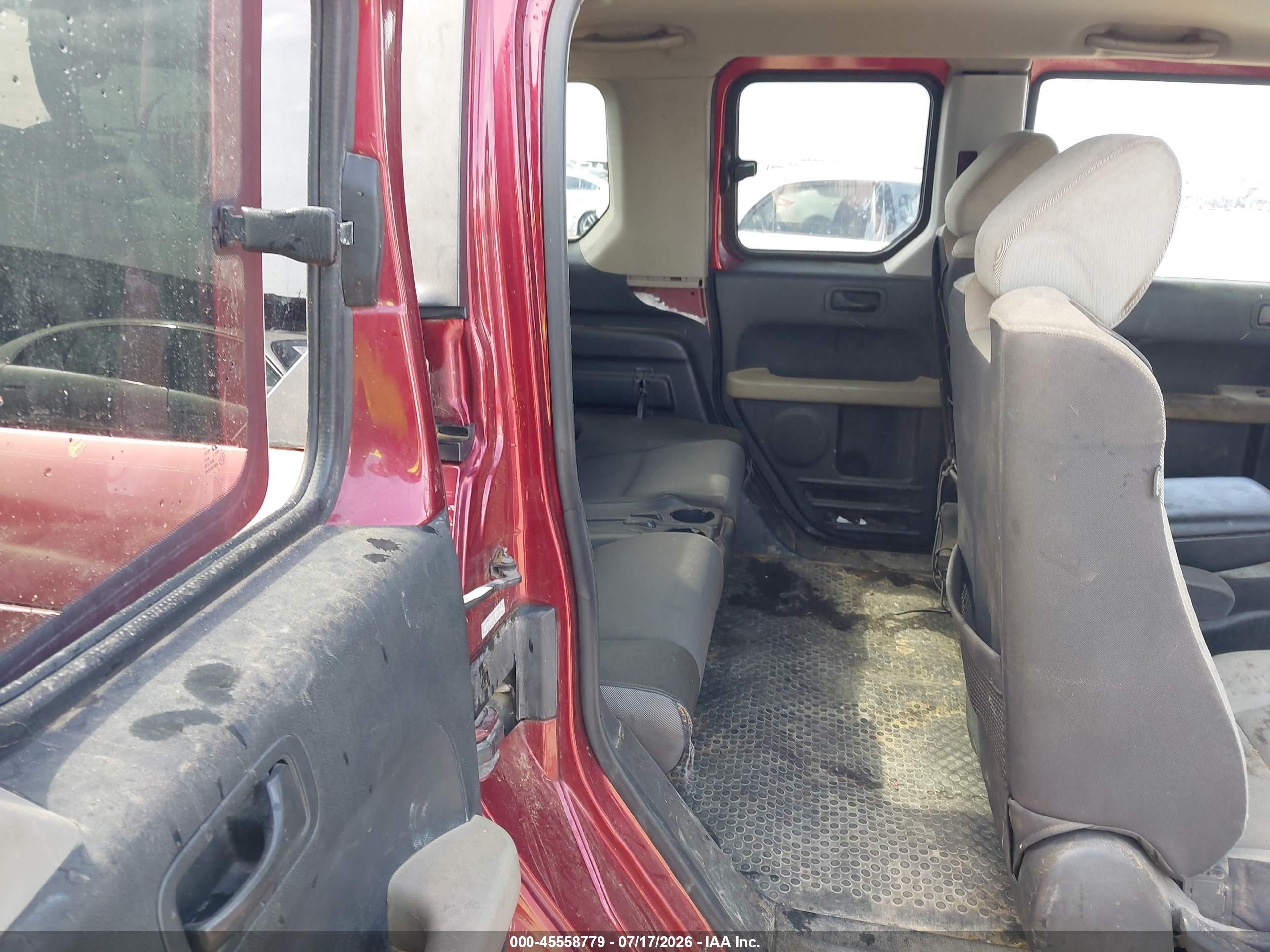 2008 Honda Element Ex Maroon vin: 5J6YH28728L010915