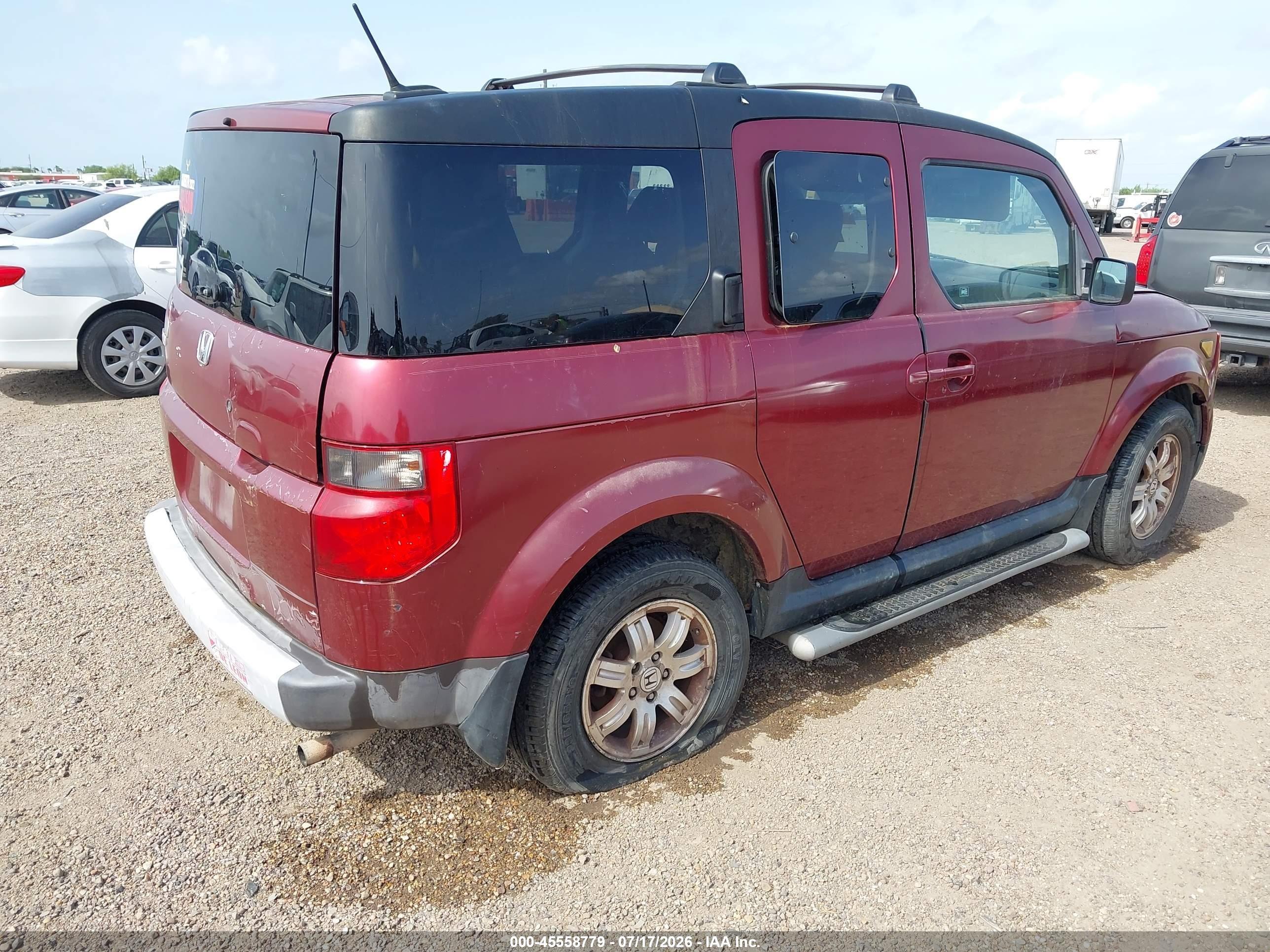 2008 Honda Element Ex Maroon vin: 5J6YH28728L010915