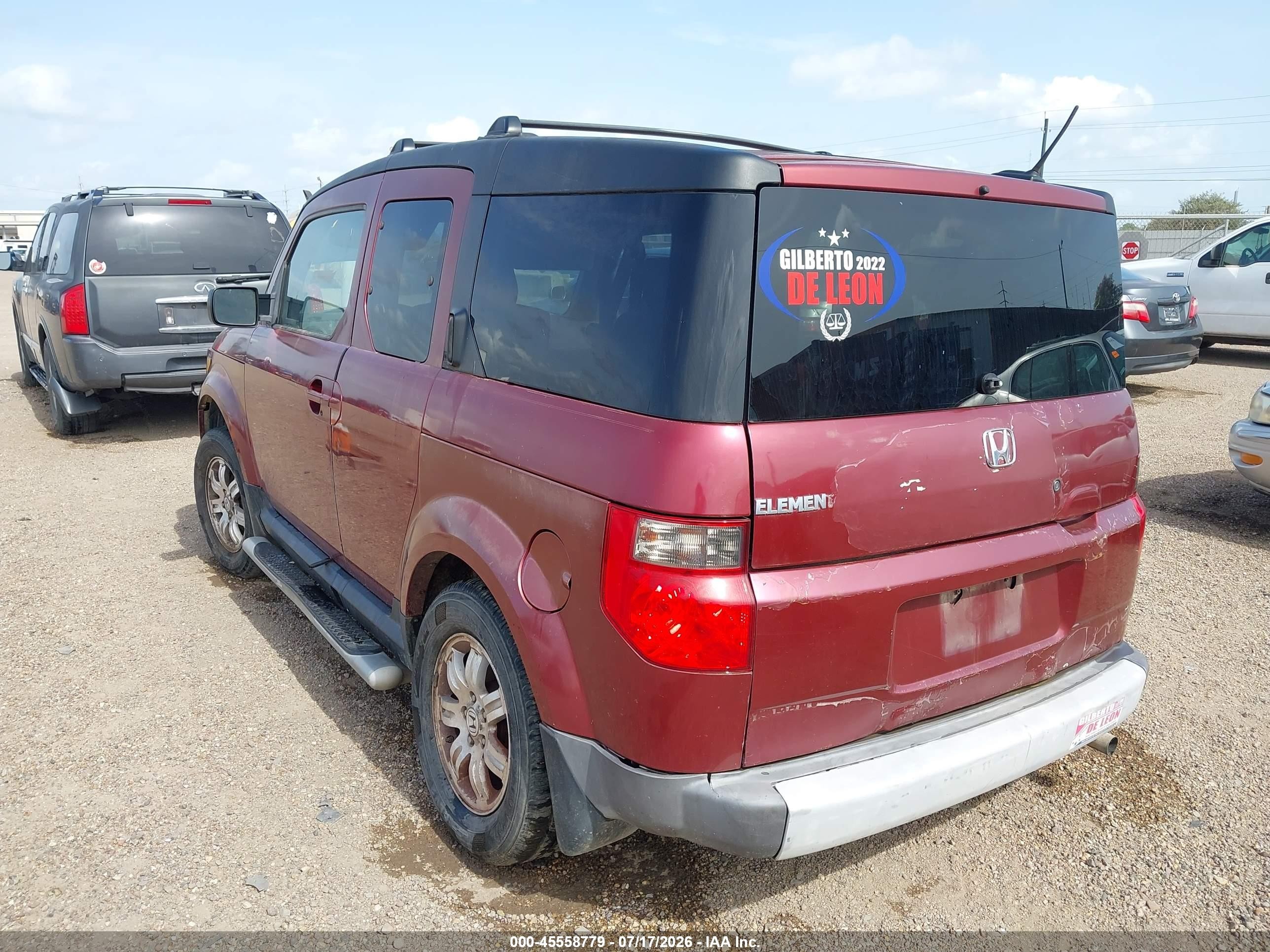 2008 Honda Element Ex Maroon vin: 5J6YH28728L010915