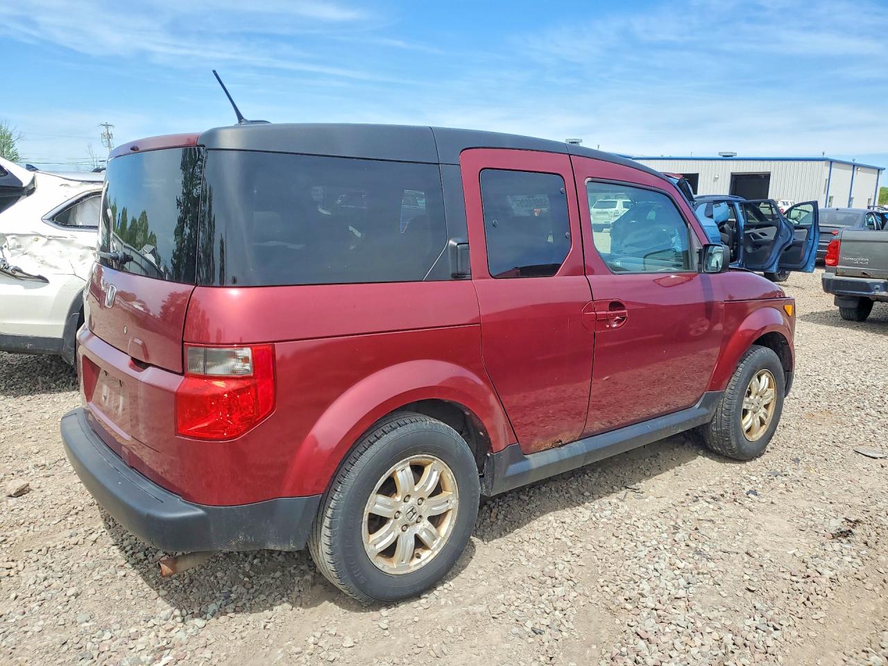 2008 Honda Element Ex Maroon vin: 5J6YH28728L010929