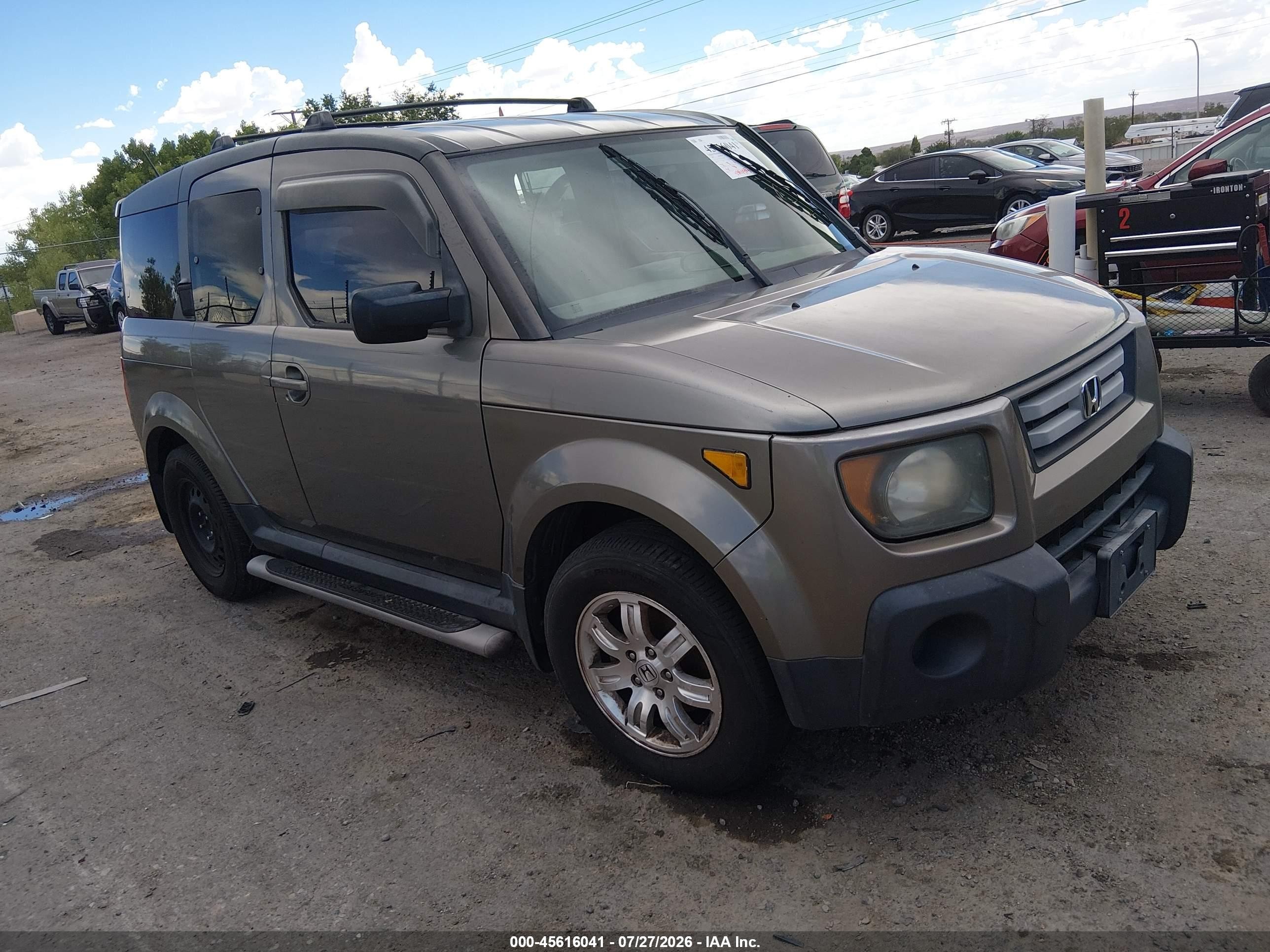 2007 Honda Element Ex Brown vin: 5J6YH28737L004183