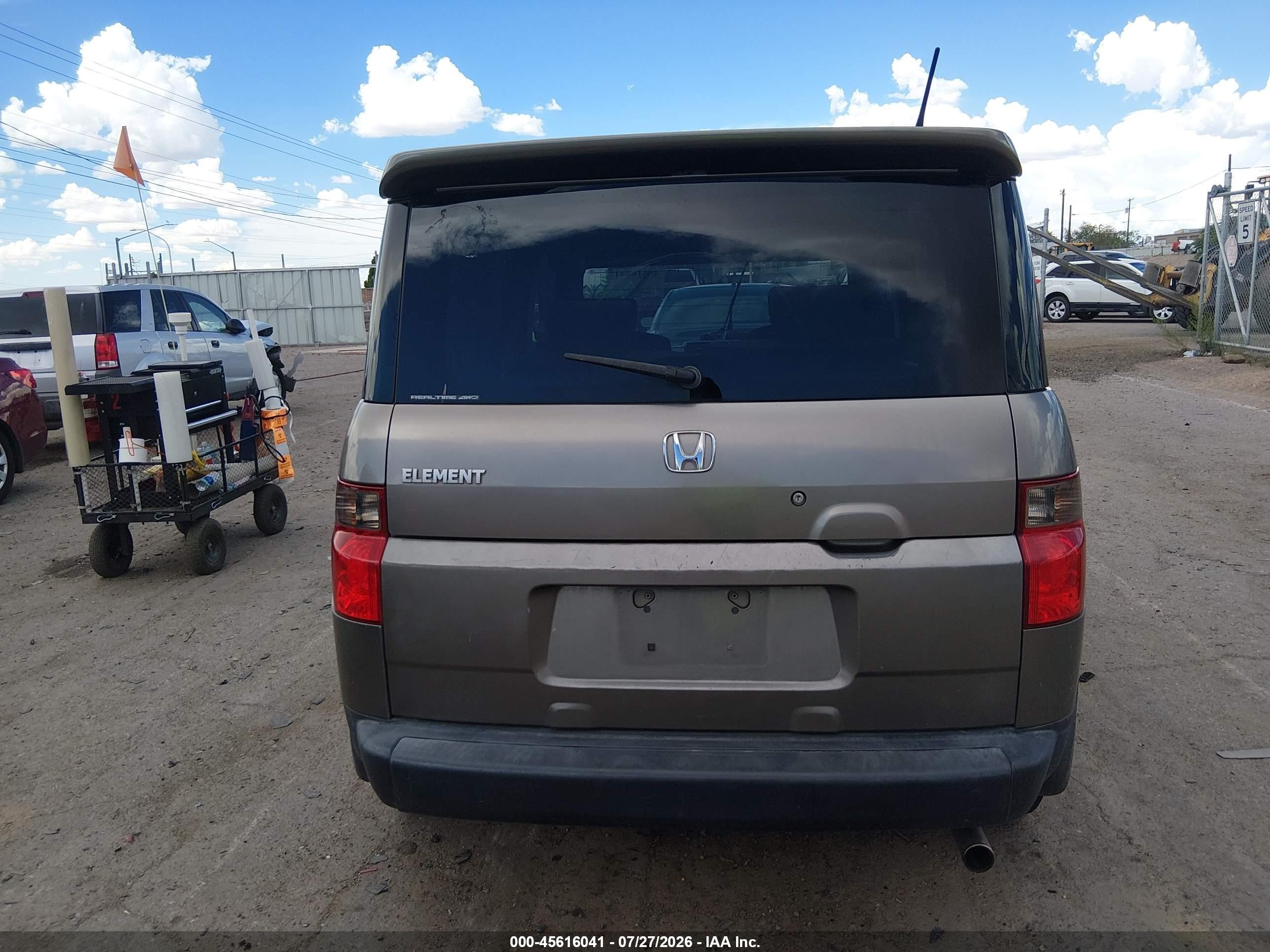2007 Honda Element Ex Brown vin: 5J6YH28737L004183