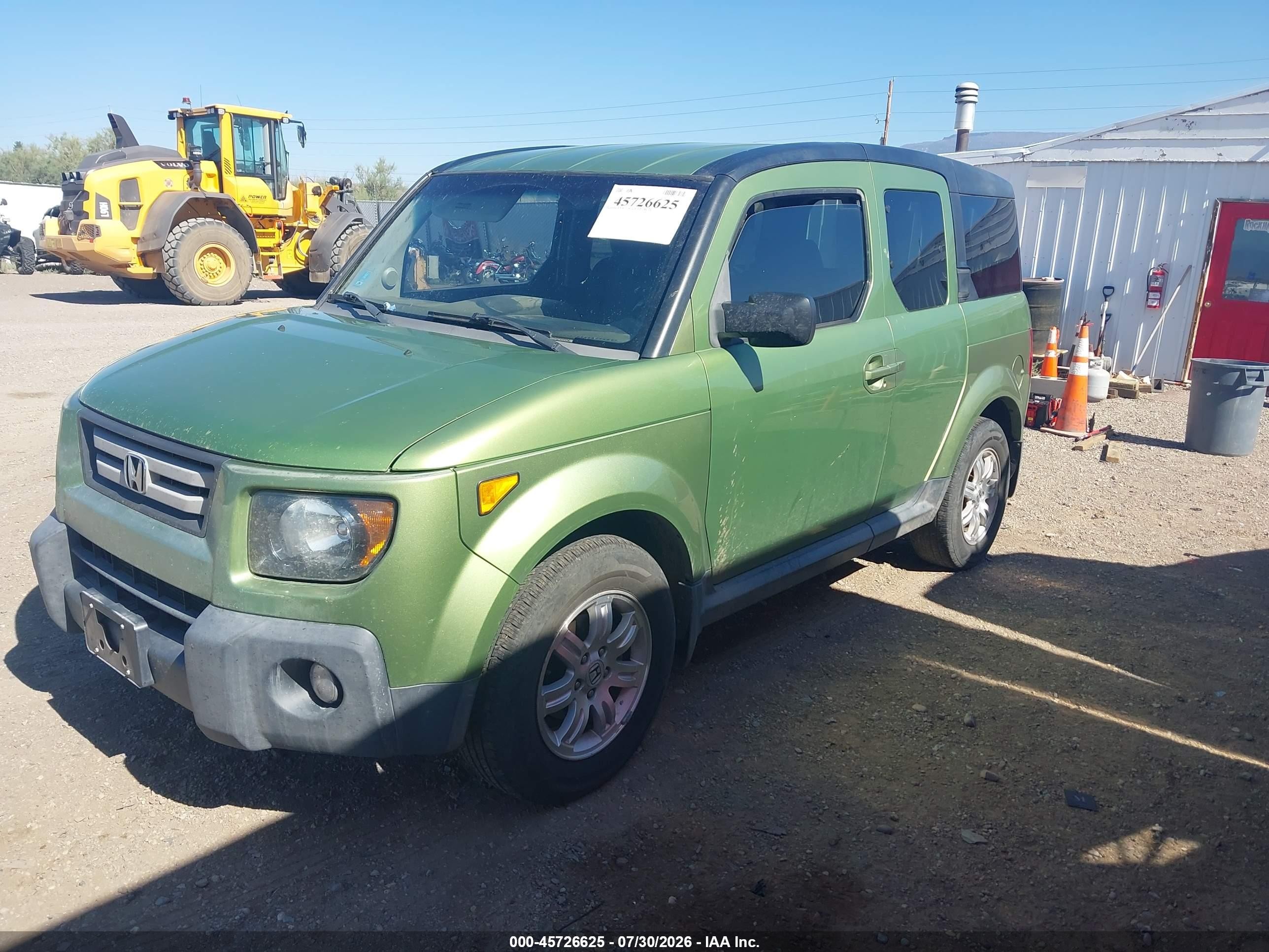 2008 Honda Element Ex Green vin: 5J6YH28738L001074
