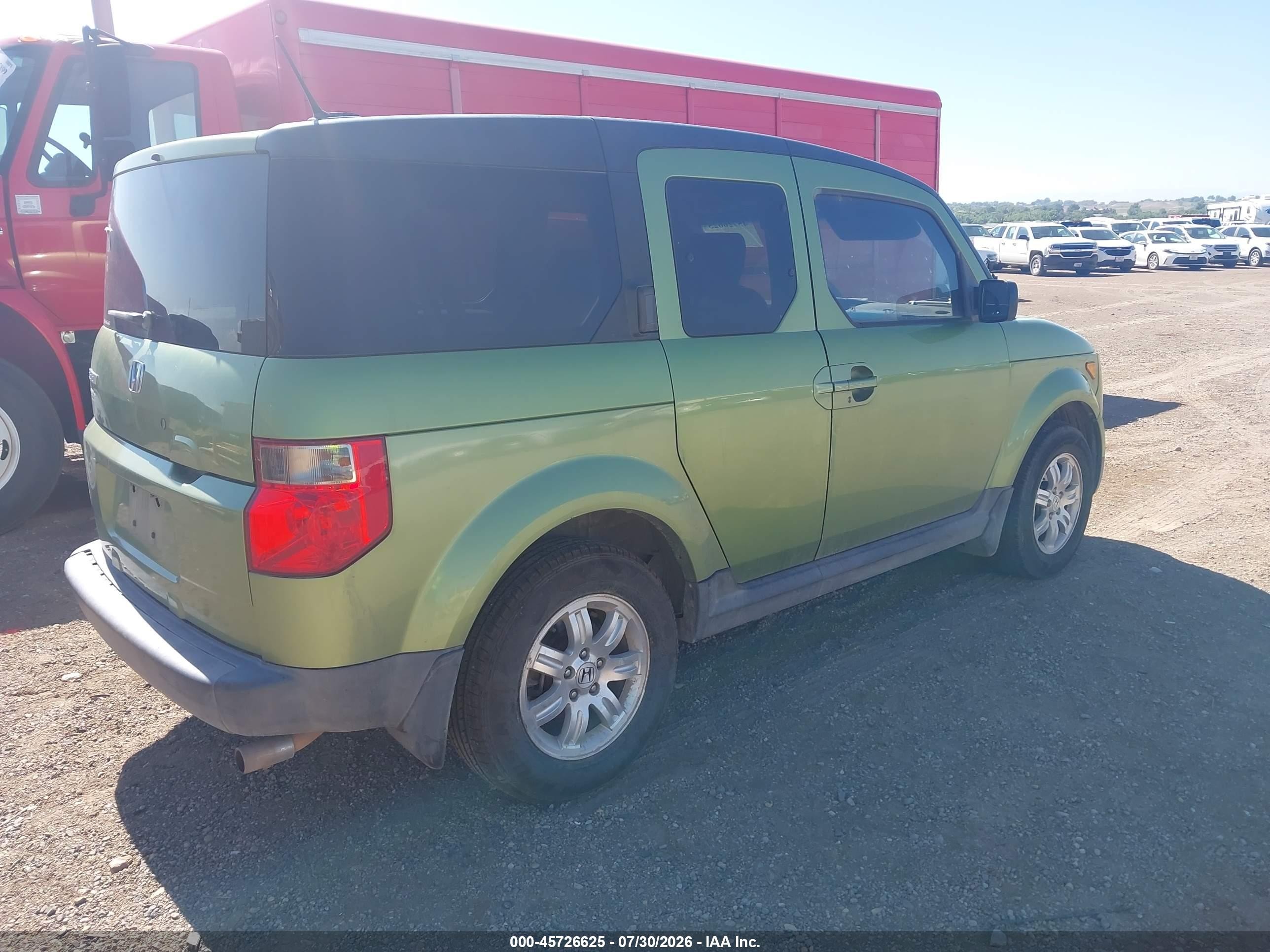 2008 Honda Element Ex Green vin: 5J6YH28738L001074