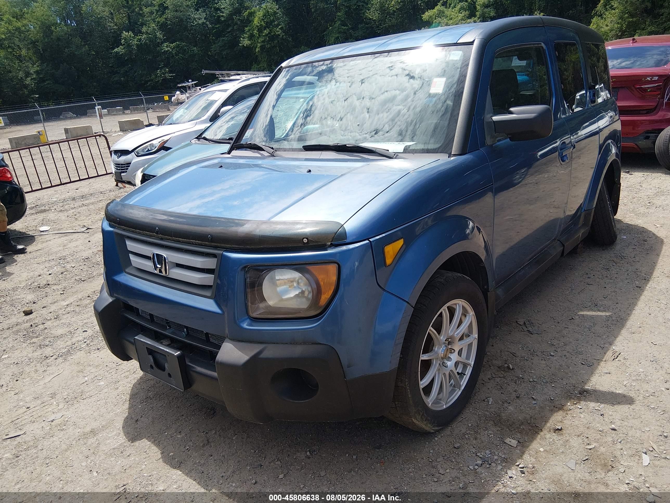 2008 Honda Element Ex Синий vin: 5J6YH28738L005688