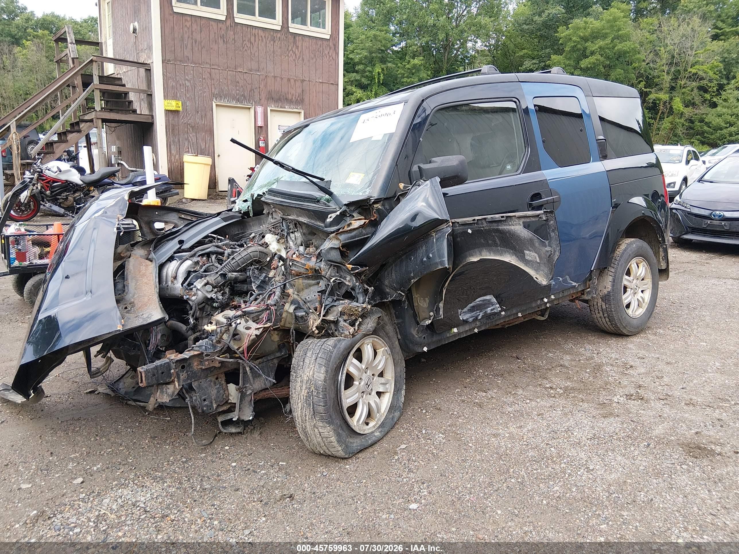 2008 Honda Element Ex Black vin: 5J6YH28738L010759