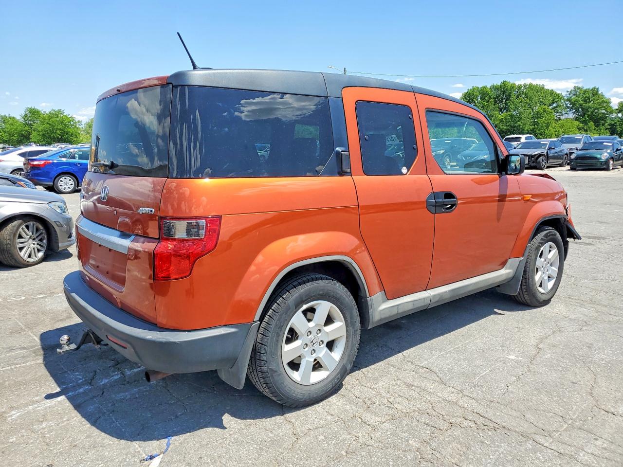2009 Honda Element Ex Orange vin: 5J6YH28739L000976
