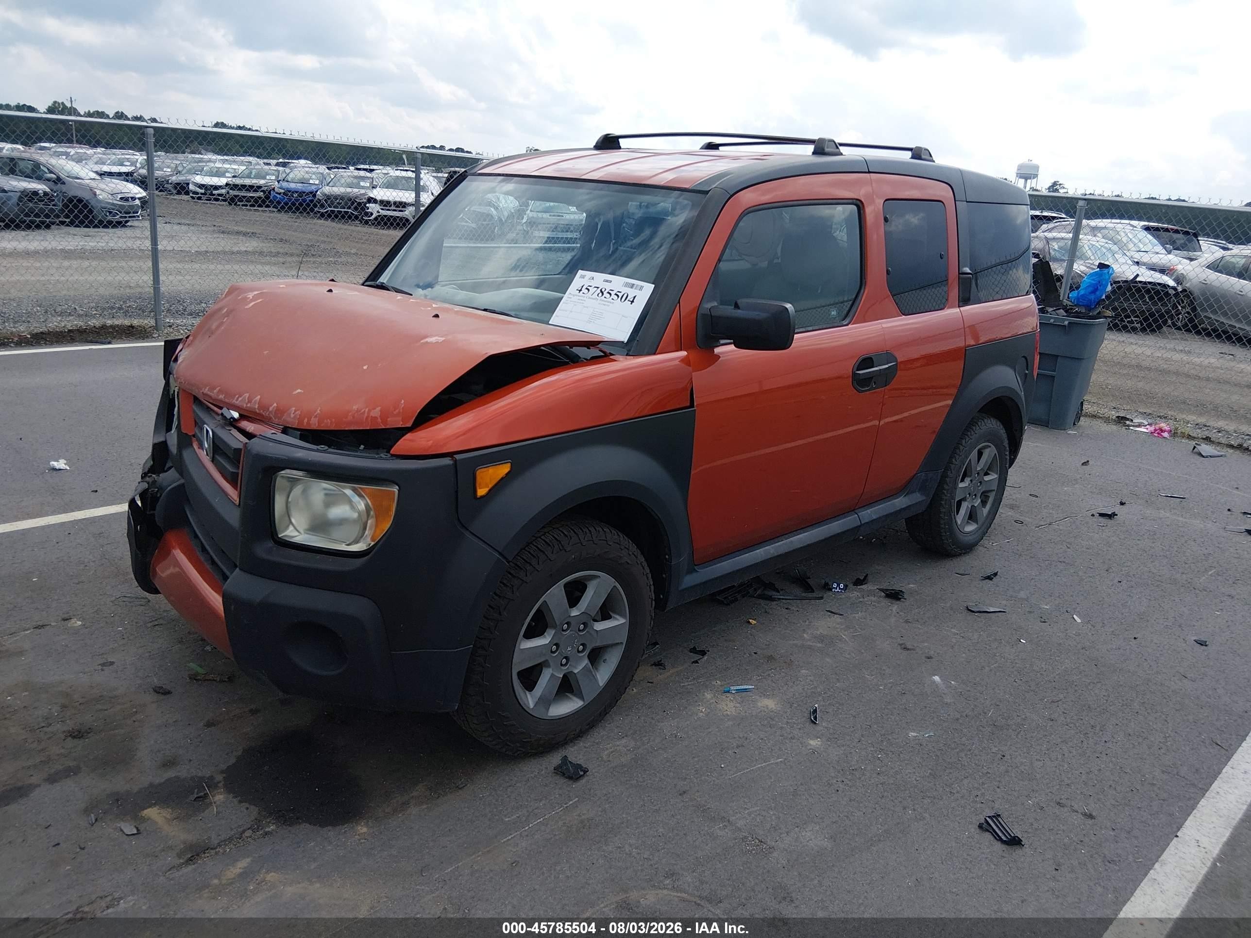 2009 Honda Element Ex Orange vin: 5J6YH28739L002789
