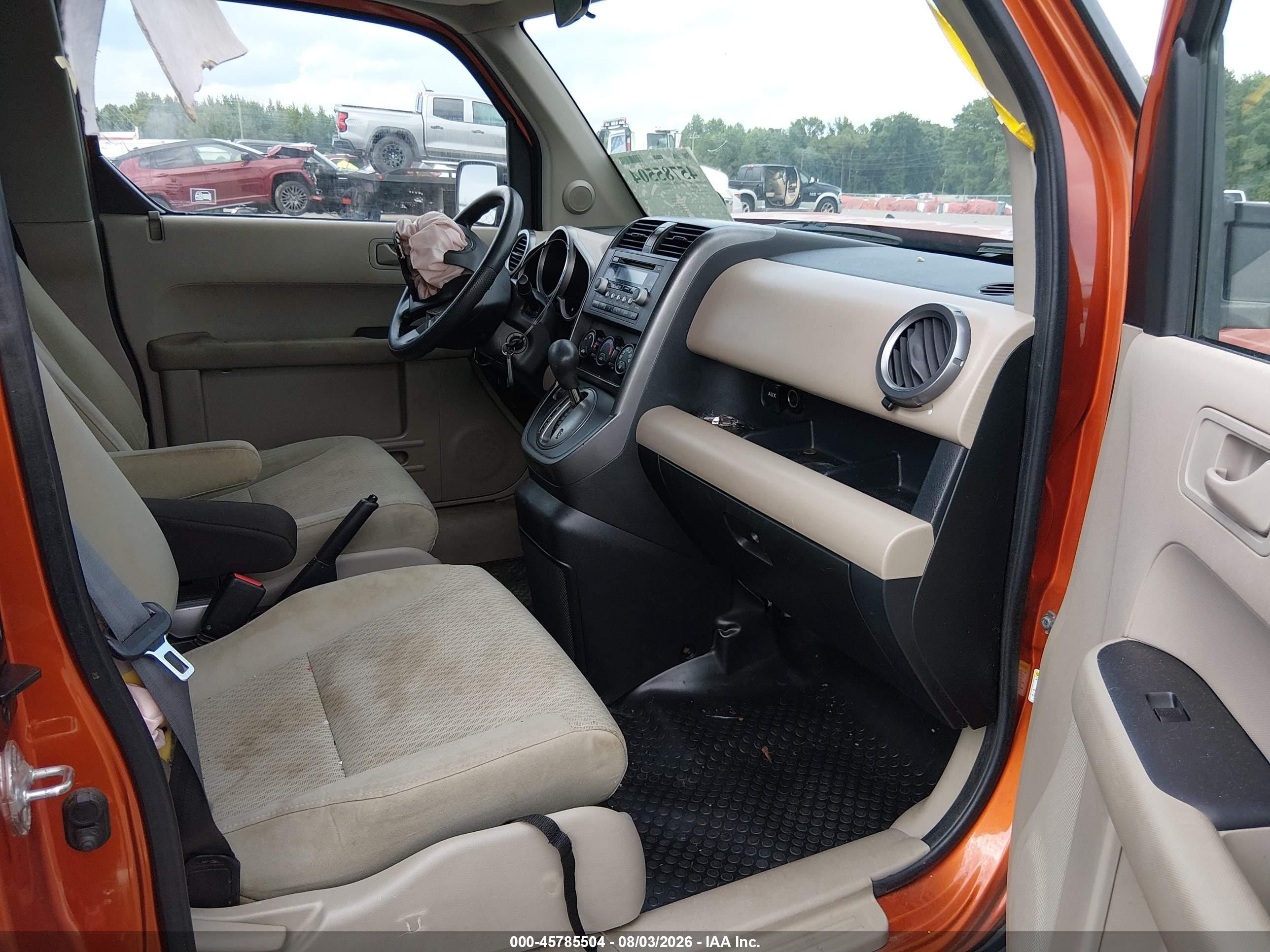 2009 Honda Element Ex Orange vin: 5J6YH28739L002789