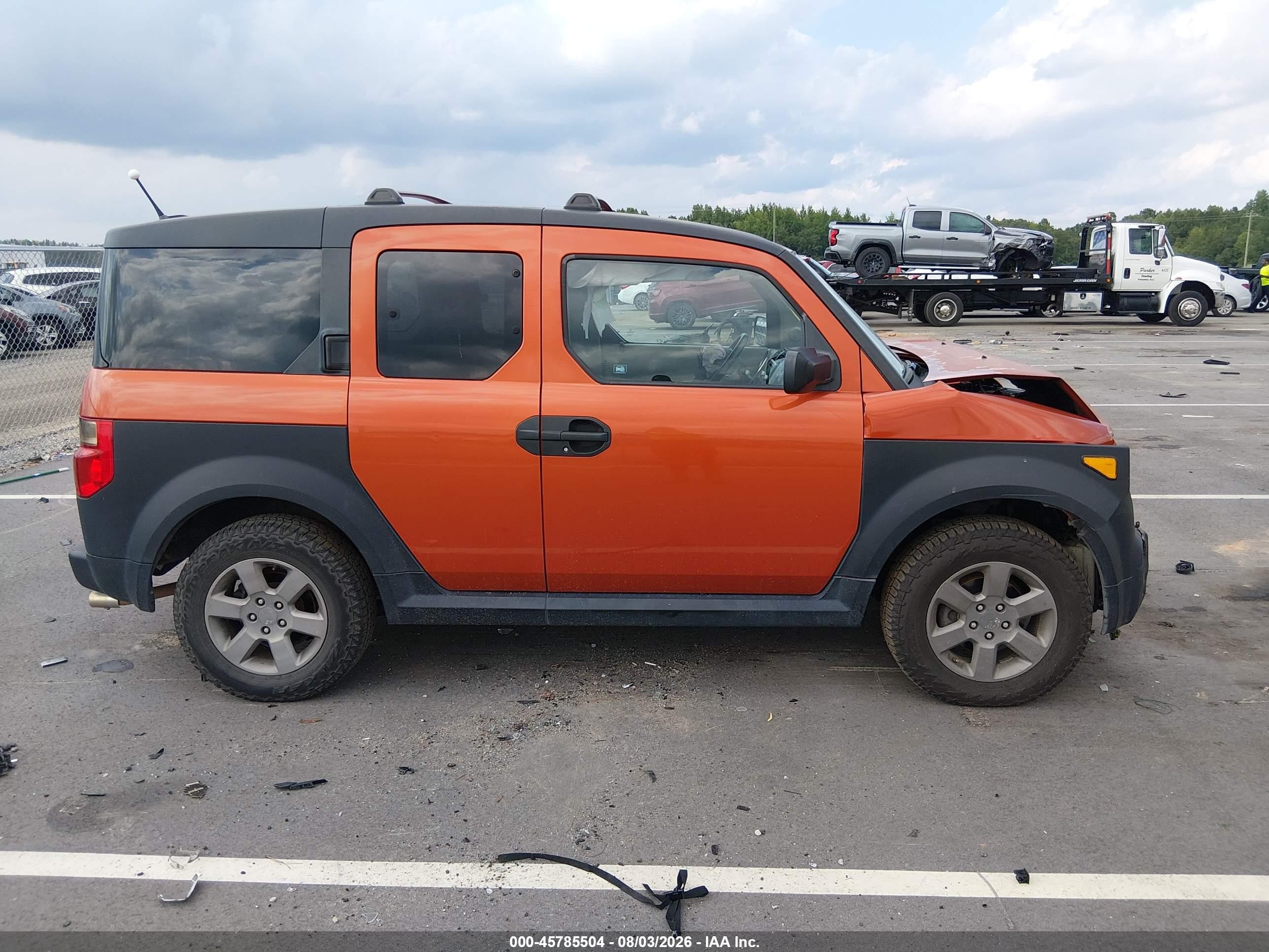 2009 Honda Element Ex Orange vin: 5J6YH28739L002789
