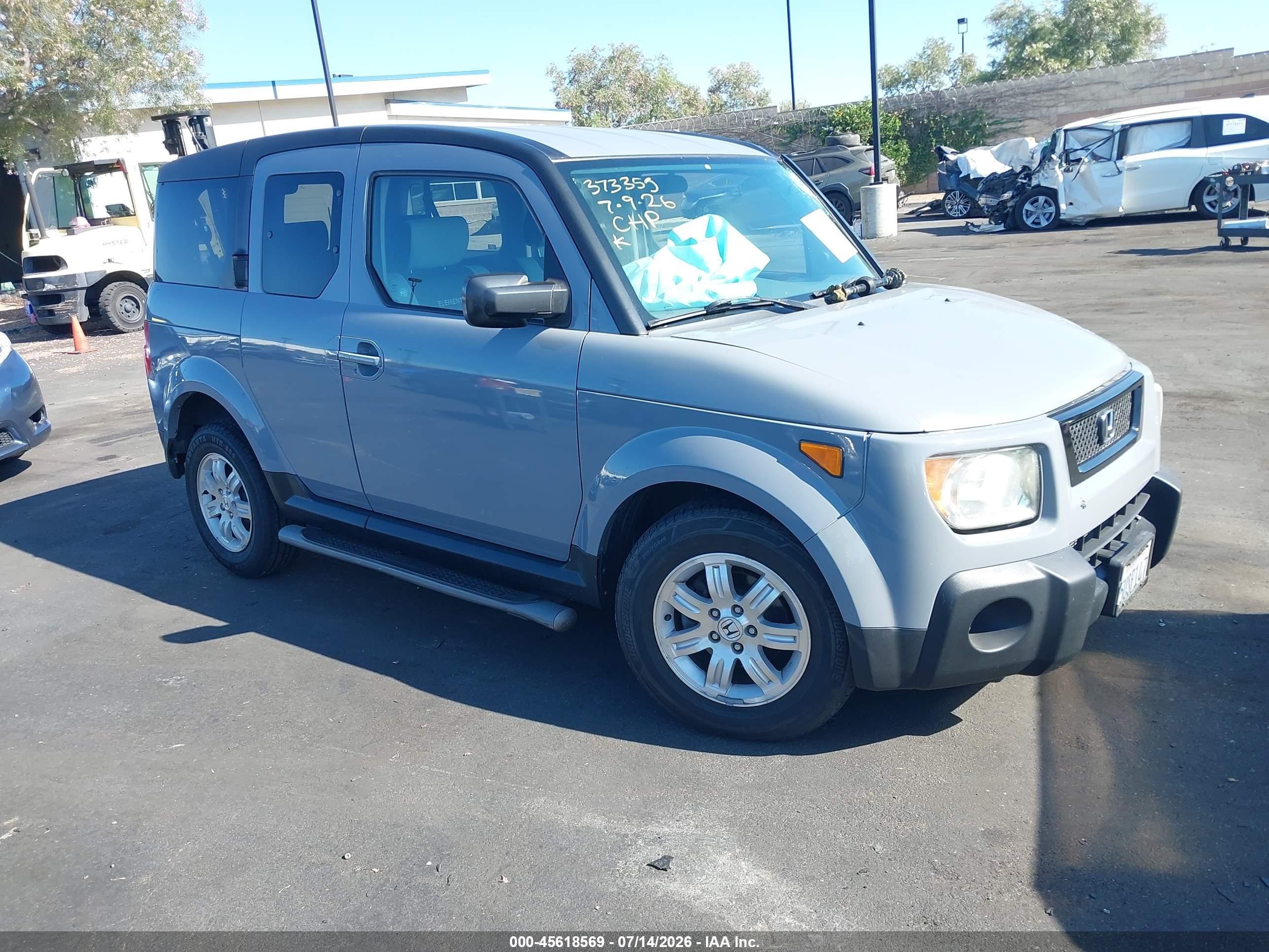2006 Honda Element Ex-p Gray vin: 5J6YH28746L007608