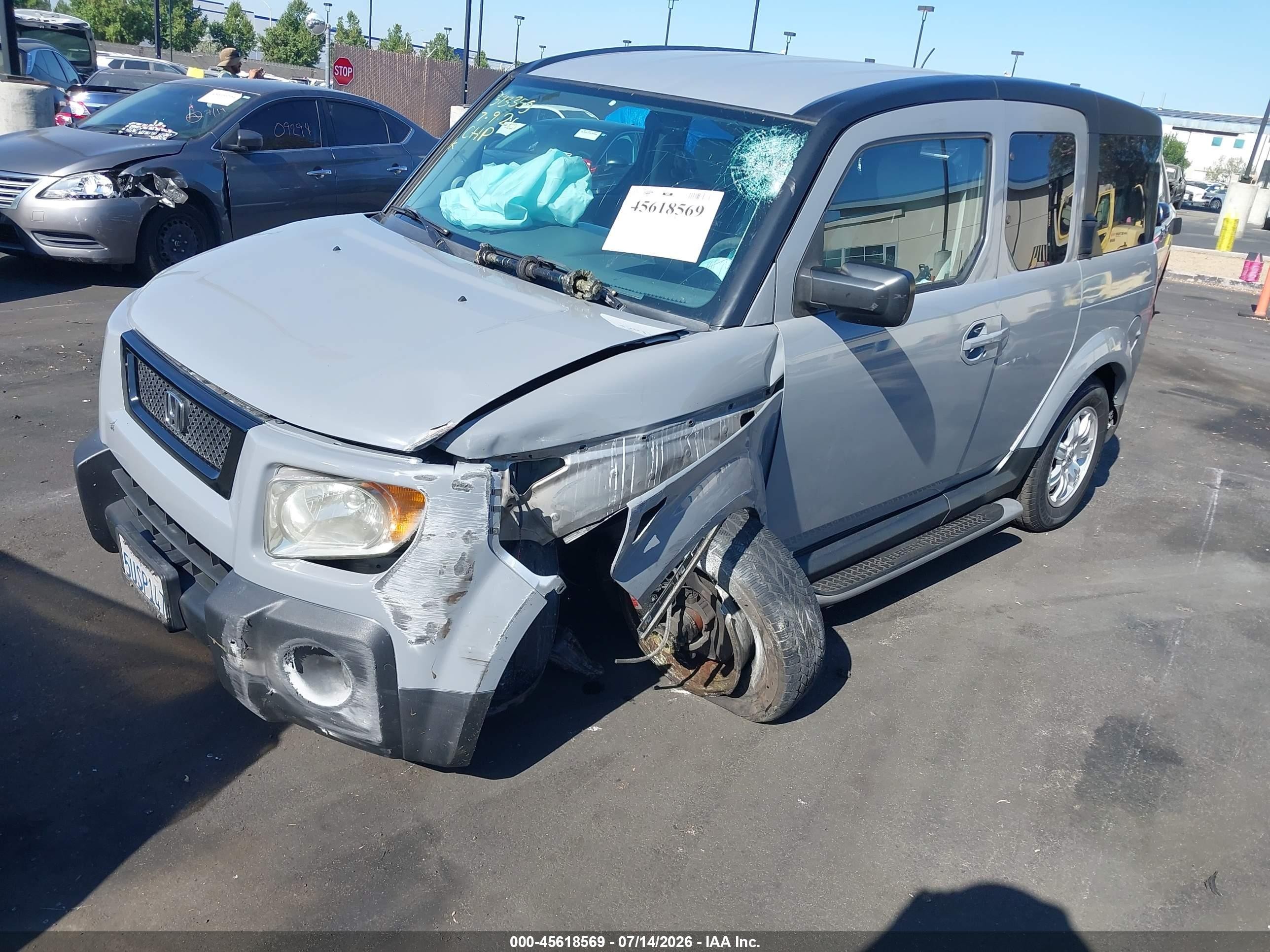 2006 Honda Element Ex-p Gray vin: 5J6YH28746L007608