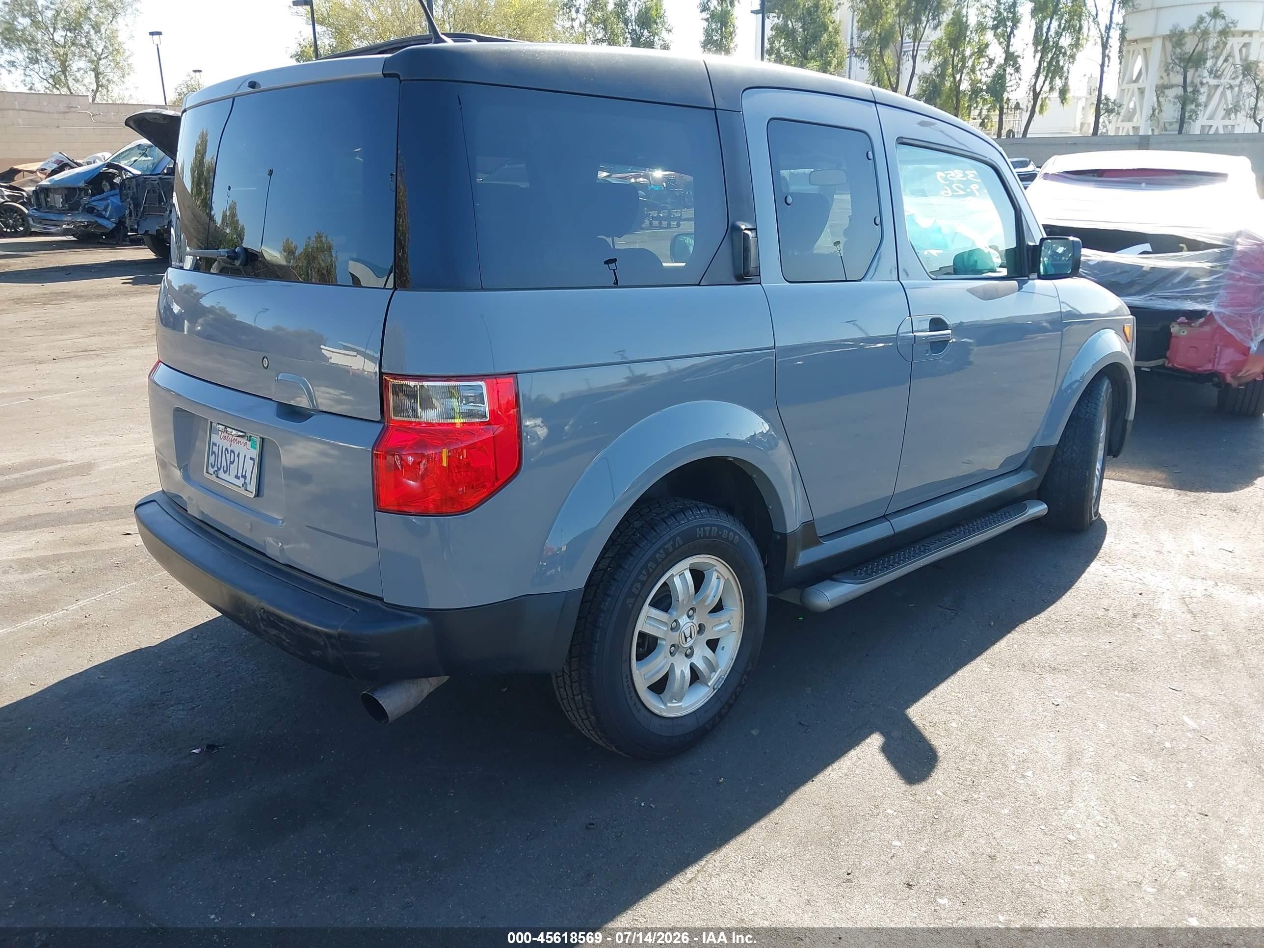2006 Honda Element Ex-p Gray vin: 5J6YH28746L007608