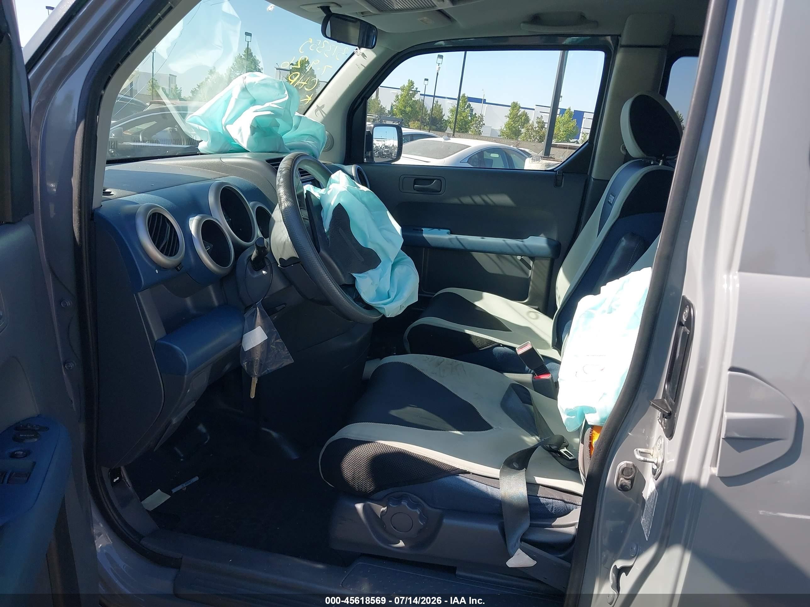 2006 Honda Element Ex-p Gray vin: 5J6YH28746L007608