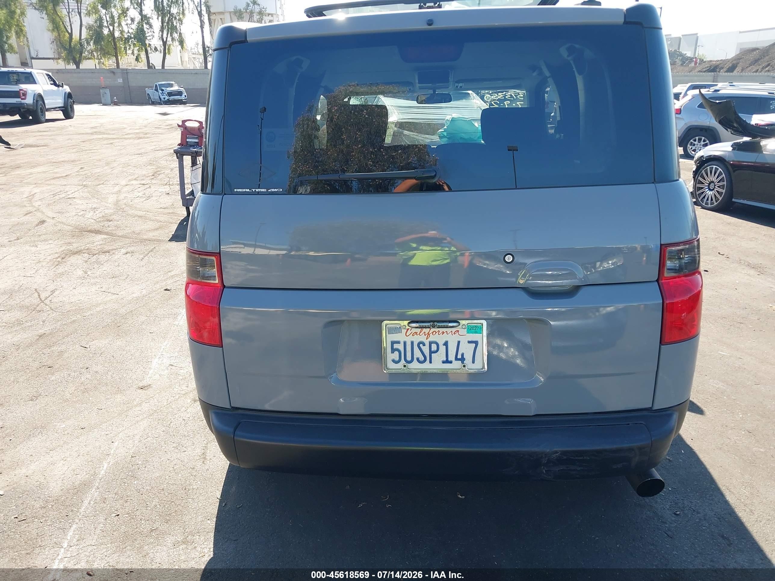 2006 Honda Element Ex-p Gray vin: 5J6YH28746L007608