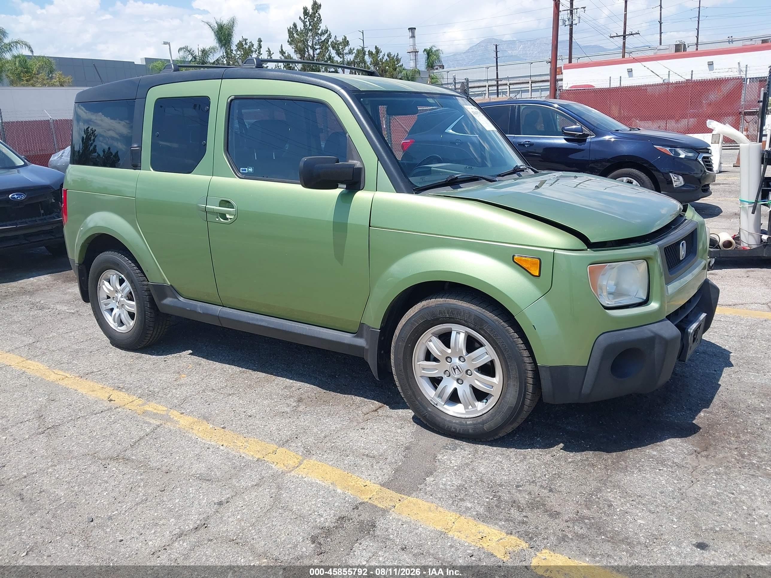 2006 Honda Element Ex-p Green vin: 5J6YH28746L013022
