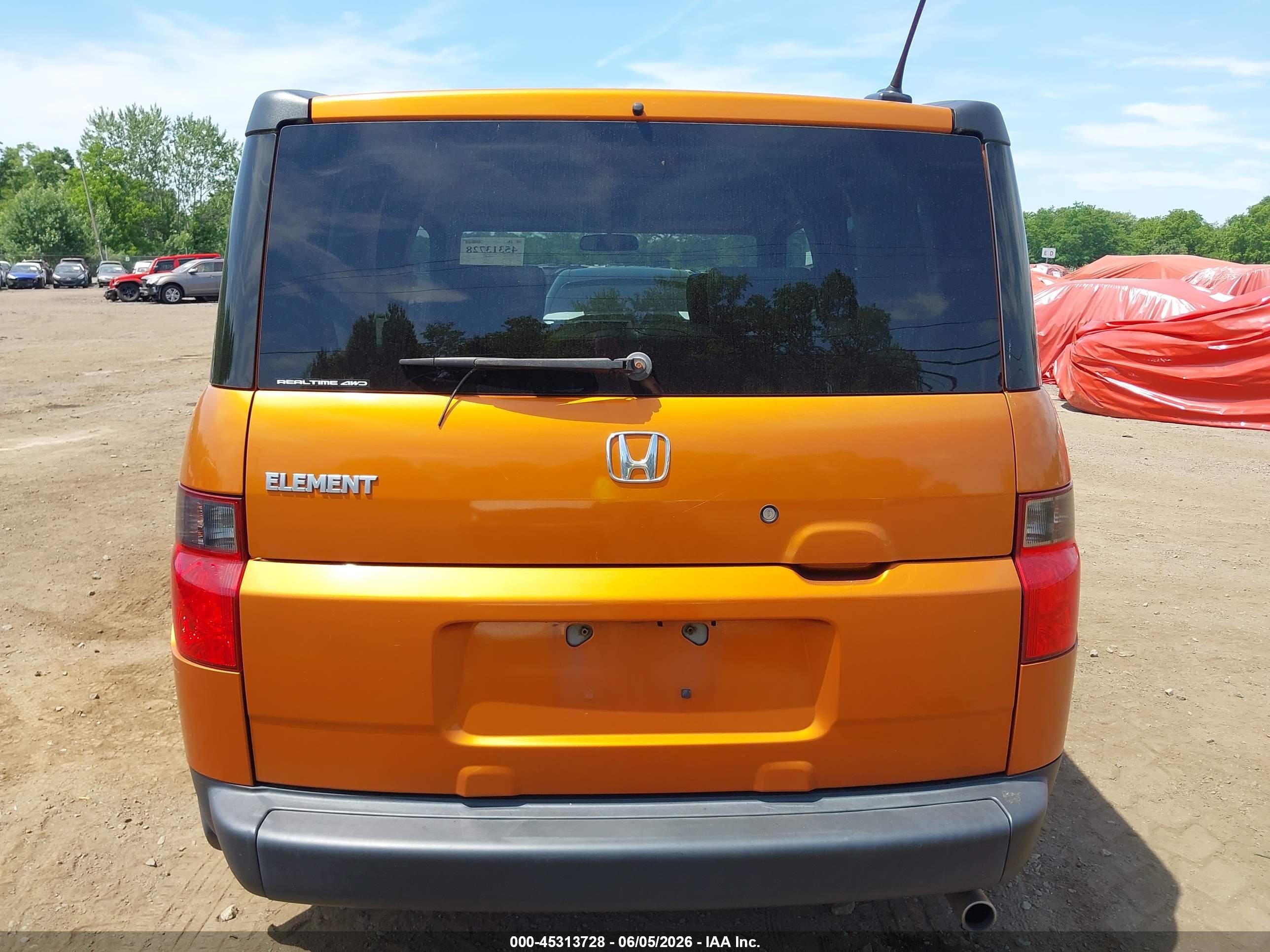 2006 Honda Element Ex-p Orange vin: 5J6YH28746L015708