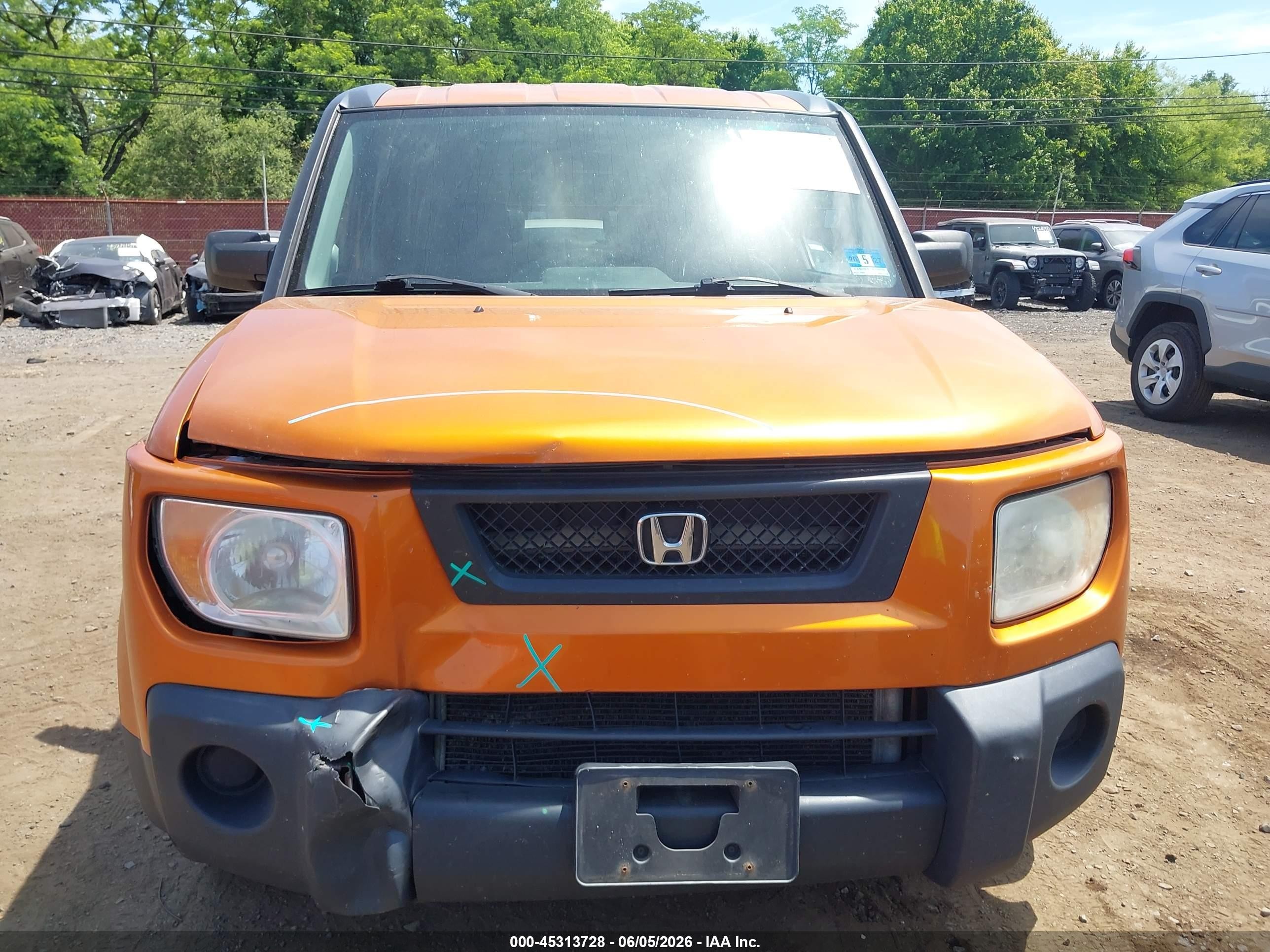 2006 Honda Element Ex-p Orange vin: 5J6YH28746L015708