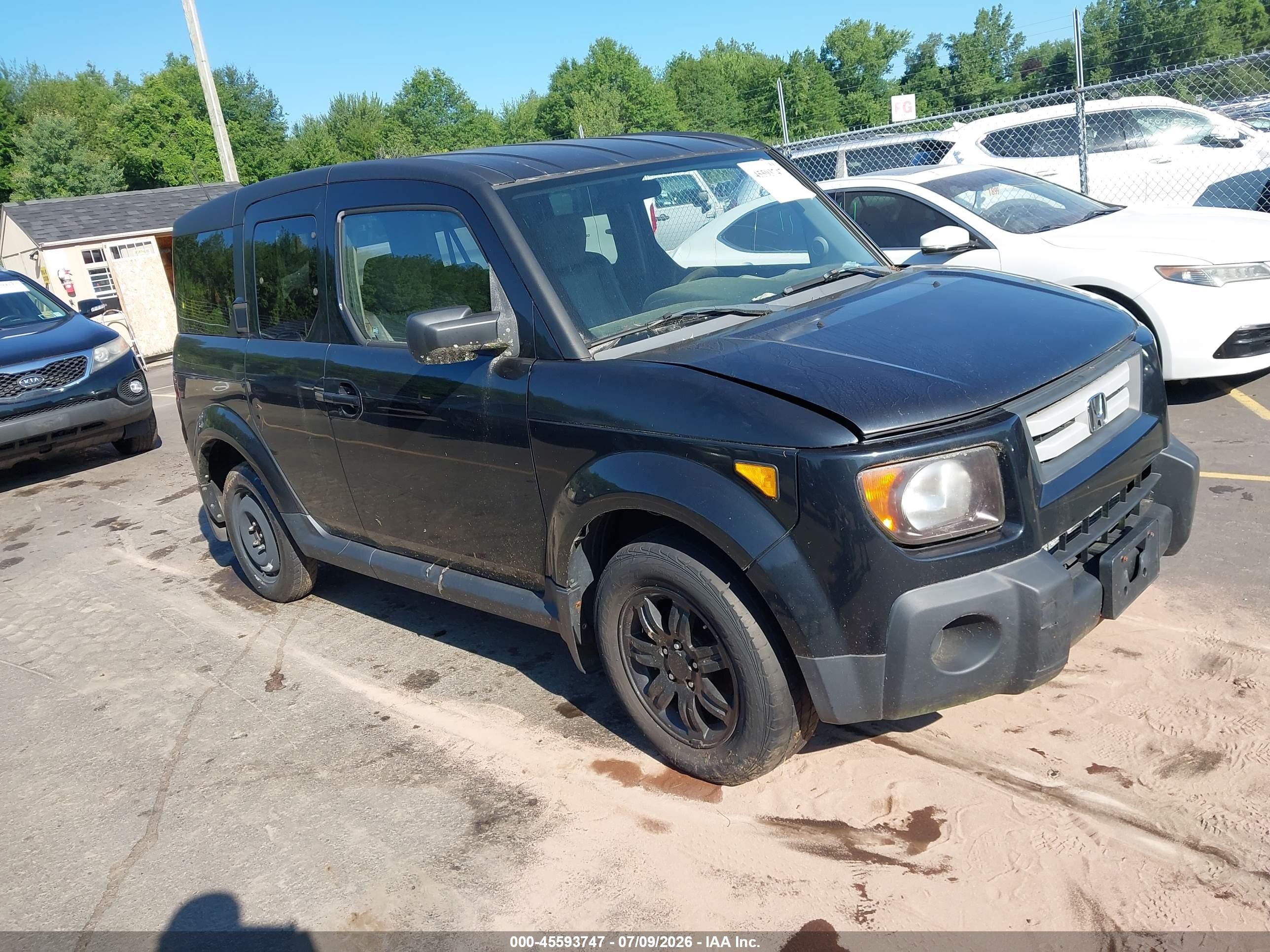 2008 Honda Element Ex Black vin: 5J6YH28748L010205