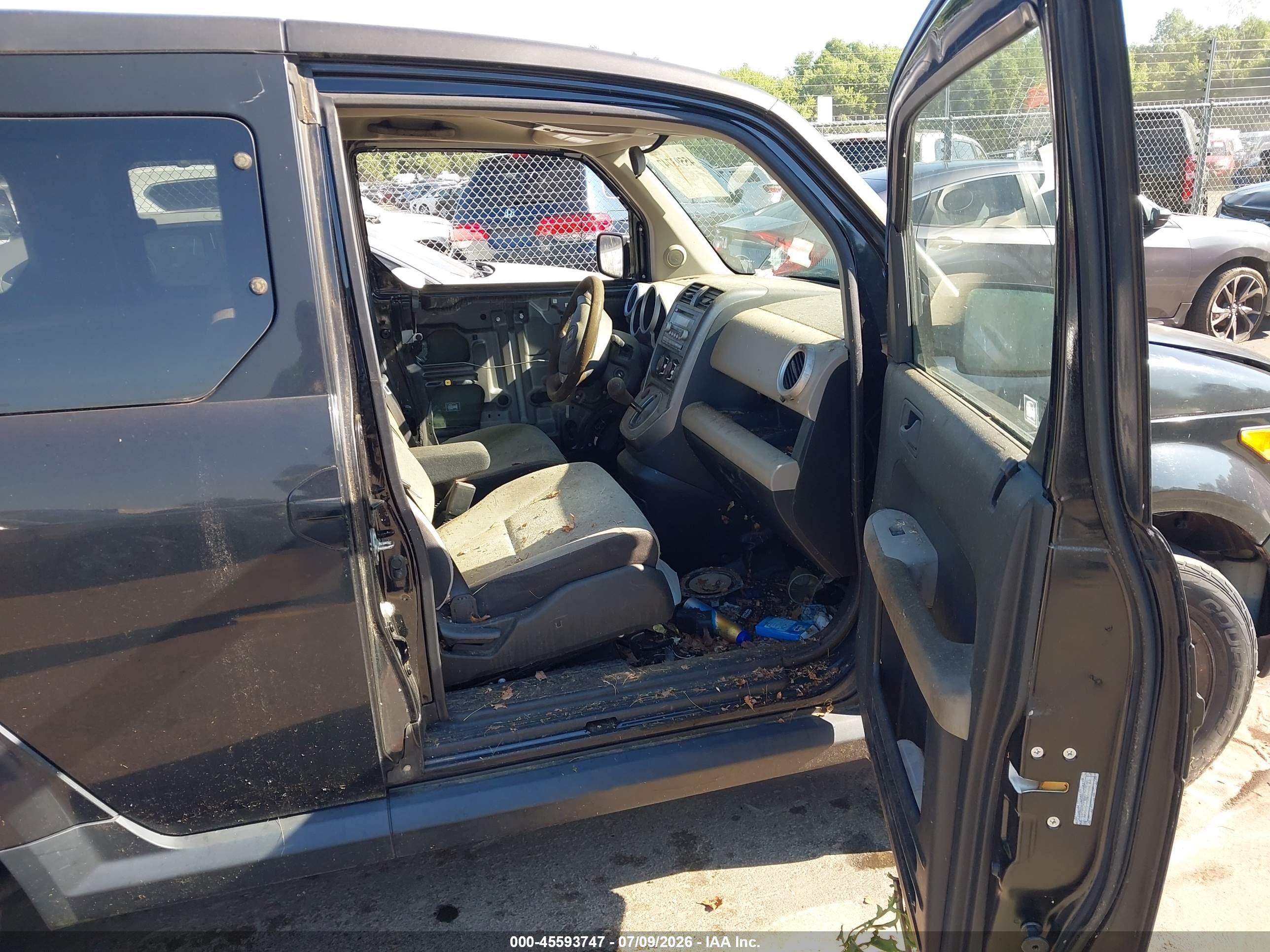 2008 Honda Element Ex Black vin: 5J6YH28748L010205