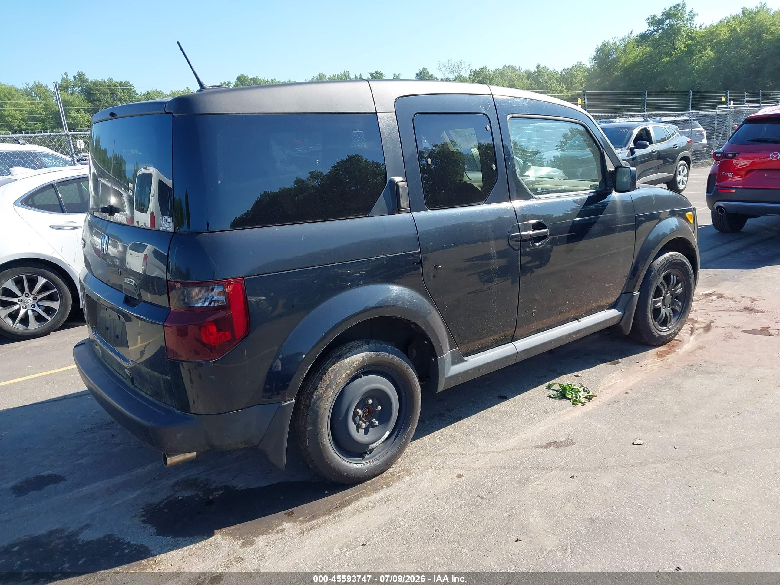 2008 Honda Element Ex Black vin: 5J6YH28748L010205