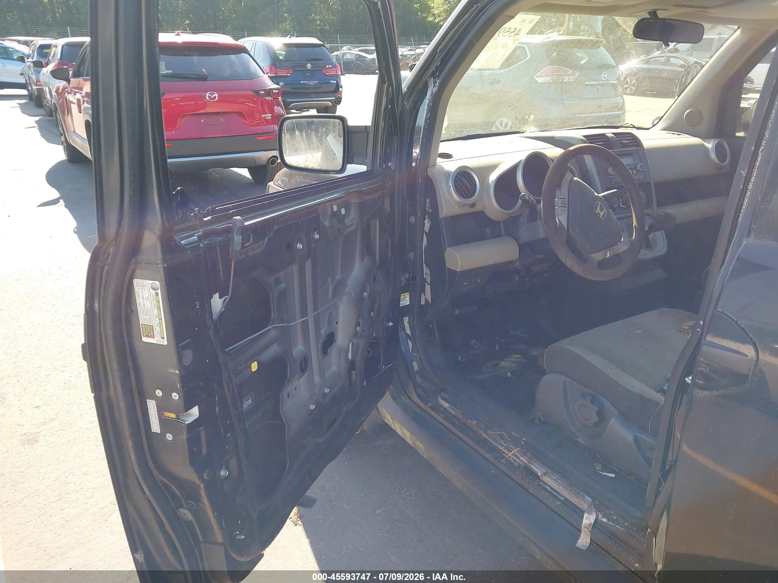 2008 Honda Element Ex Black vin: 5J6YH28748L010205