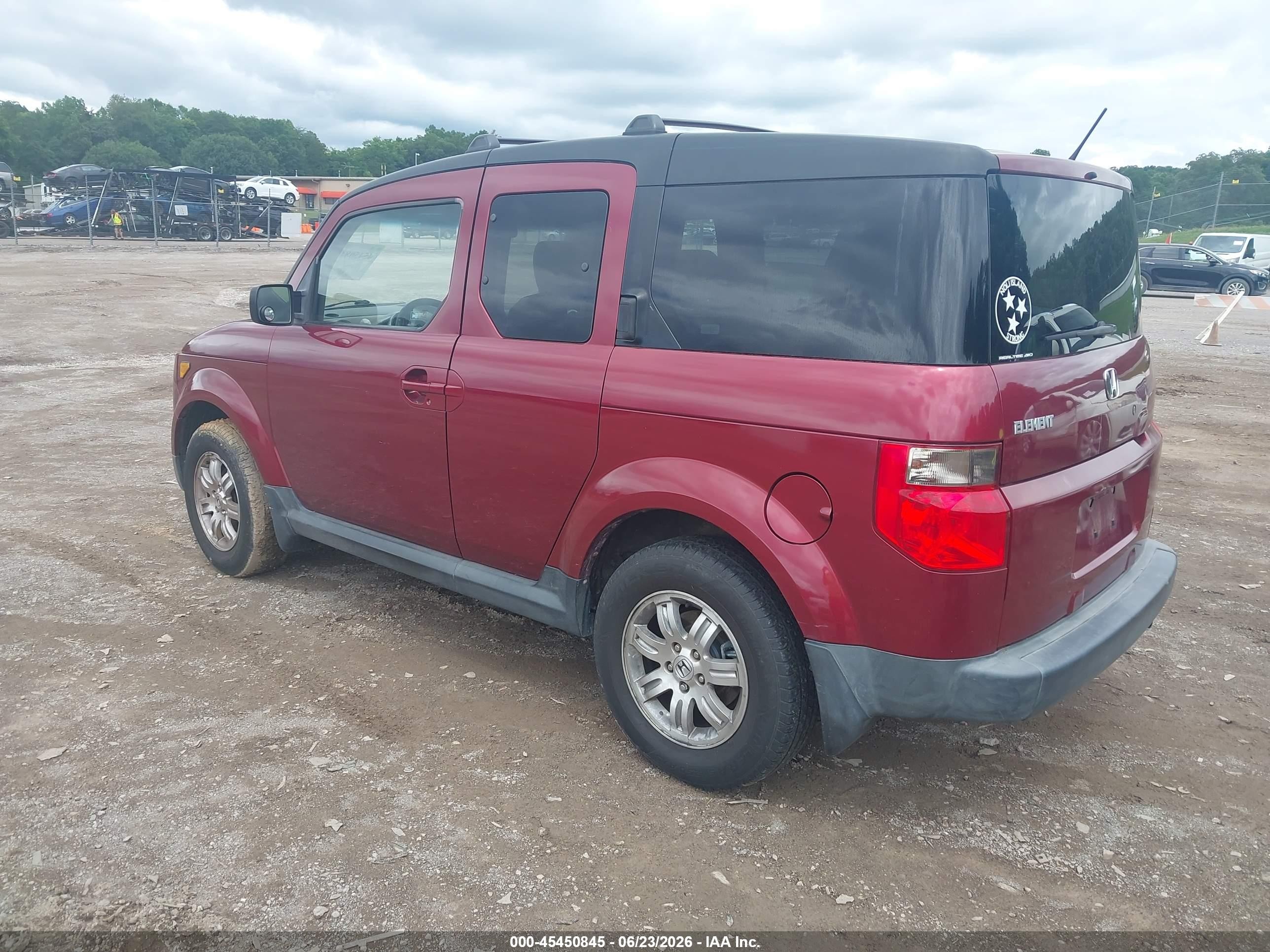 2008 Honda Element Ex Red vin: 5J6YH28748L010950