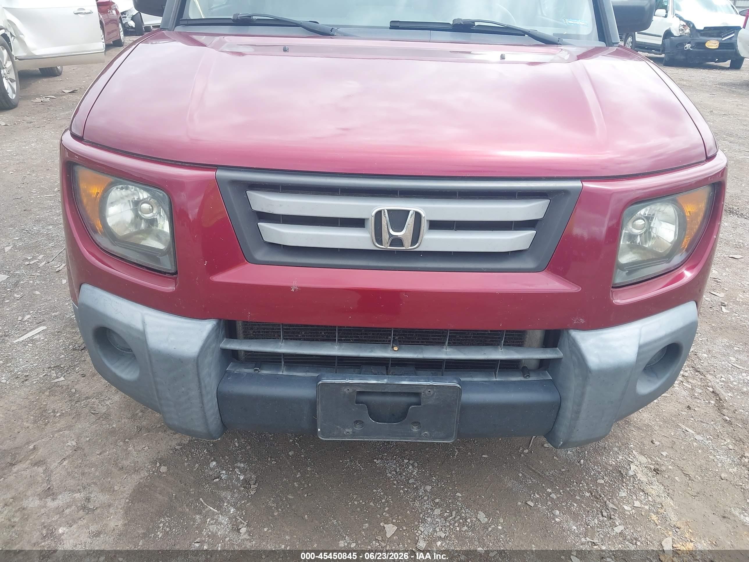 2008 Honda Element Ex Red vin: 5J6YH28748L010950