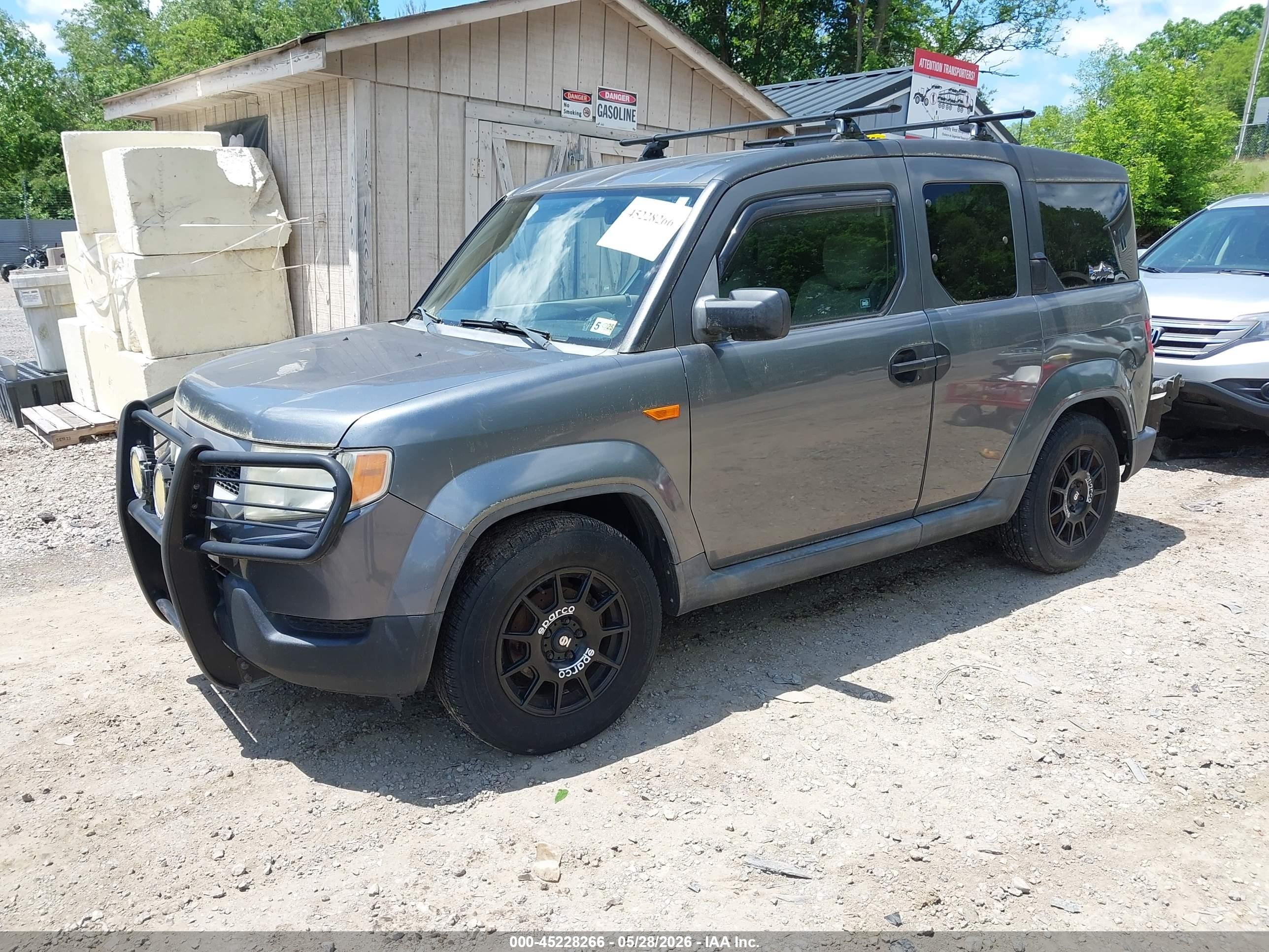 2009 Honda Element Ex Gray vin: 5J6YH28749L004762