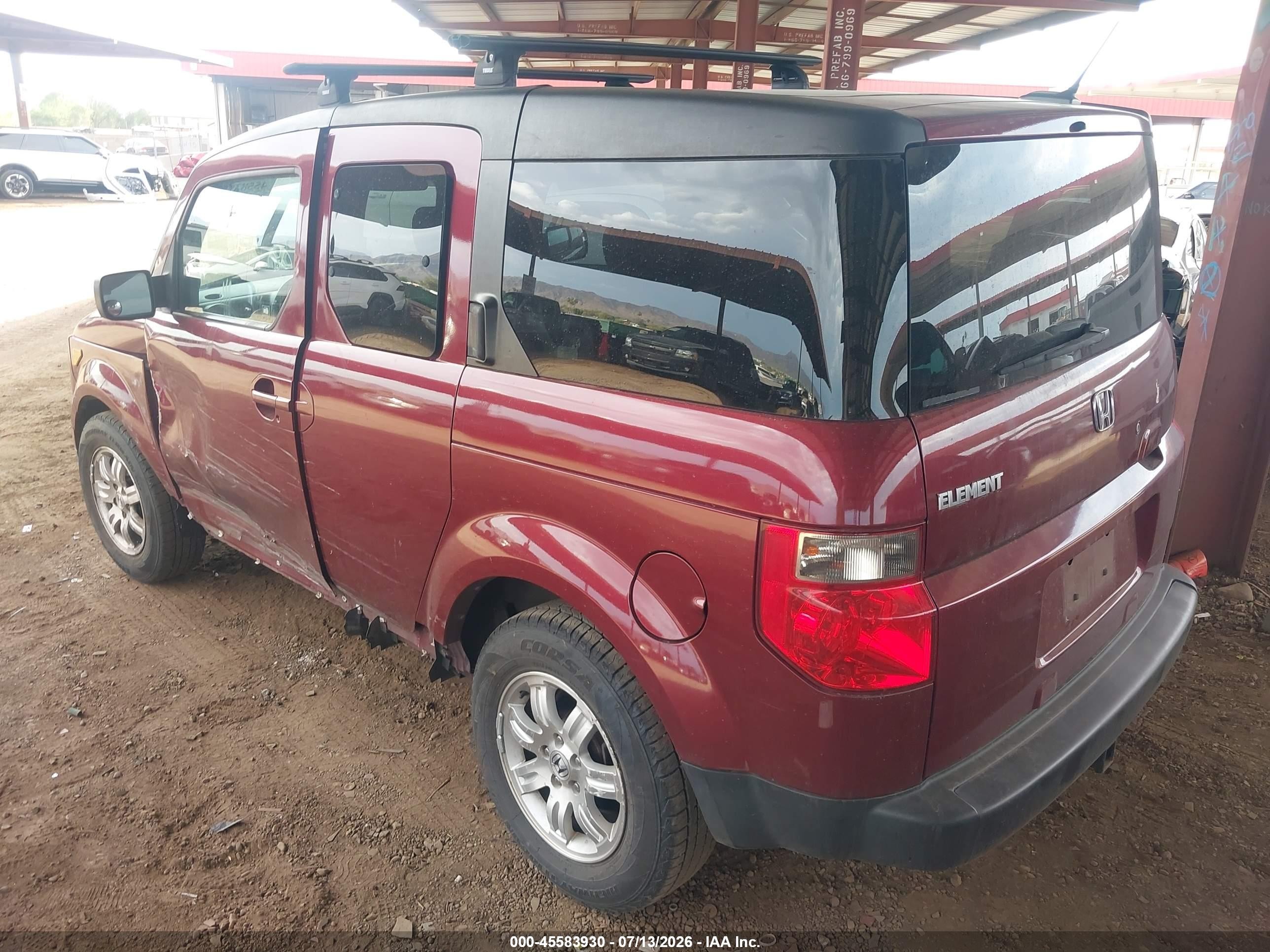 2006 Honda Element Ex-p Maroon vin: 5J6YH28756L001686