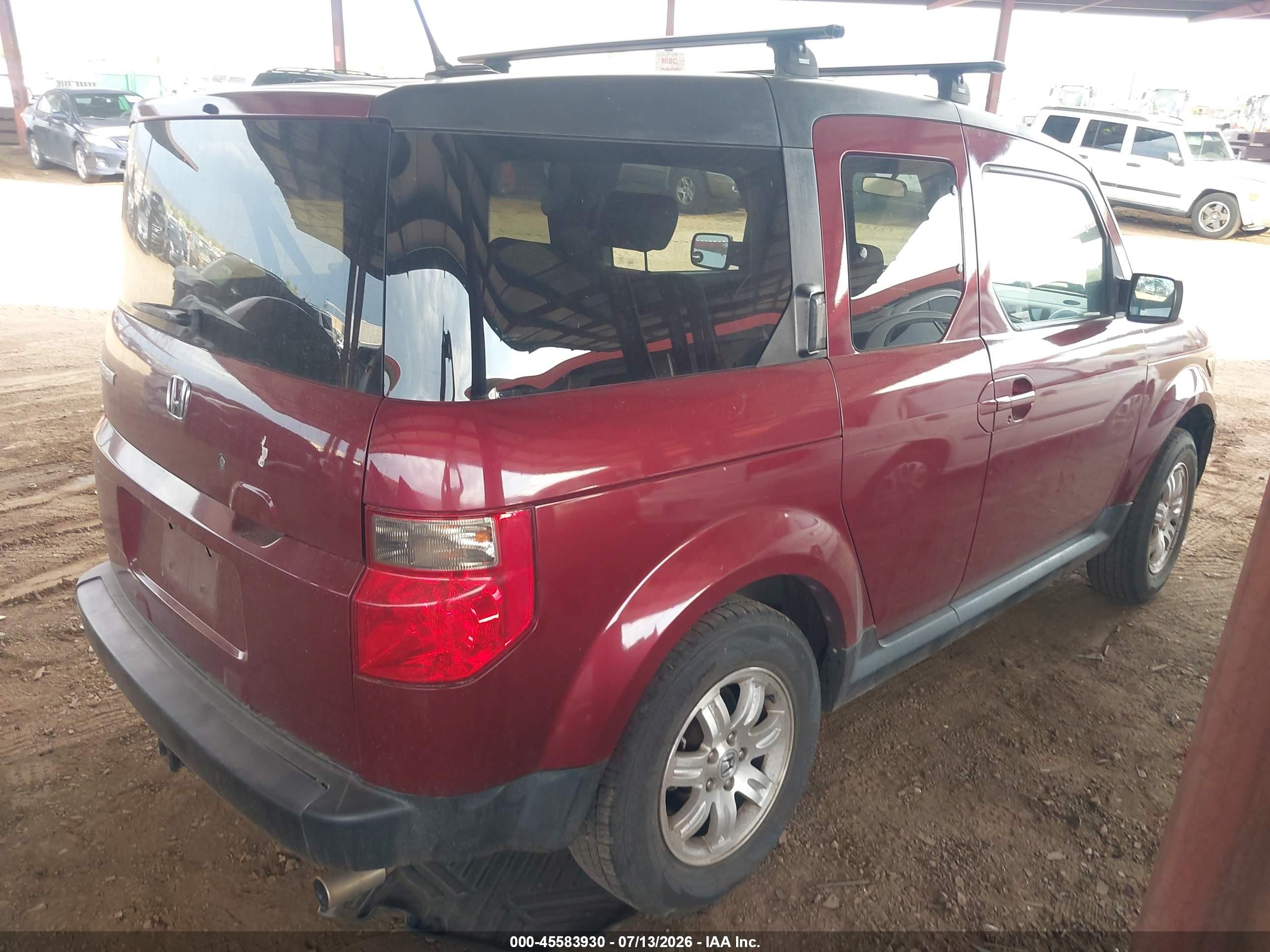 2006 Honda Element Ex-p Maroon vin: 5J6YH28756L001686