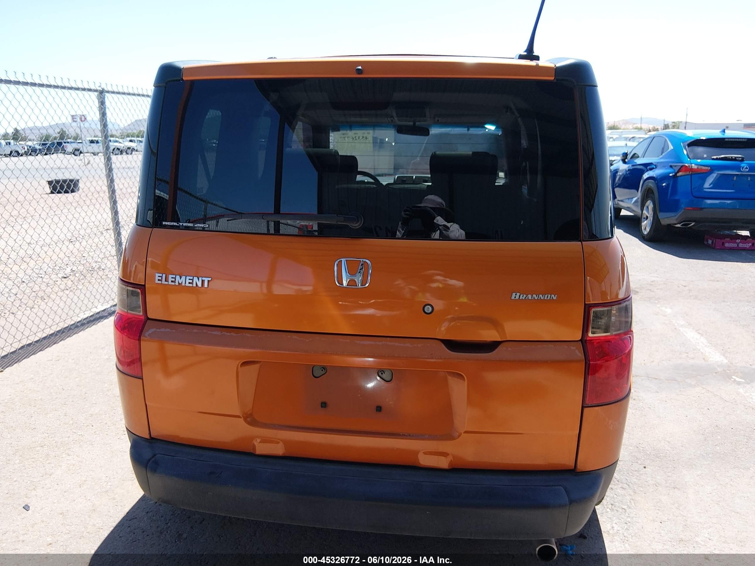 2006 Honda Element Ex-p Оранжевый vin: 5J6YH28756L016396