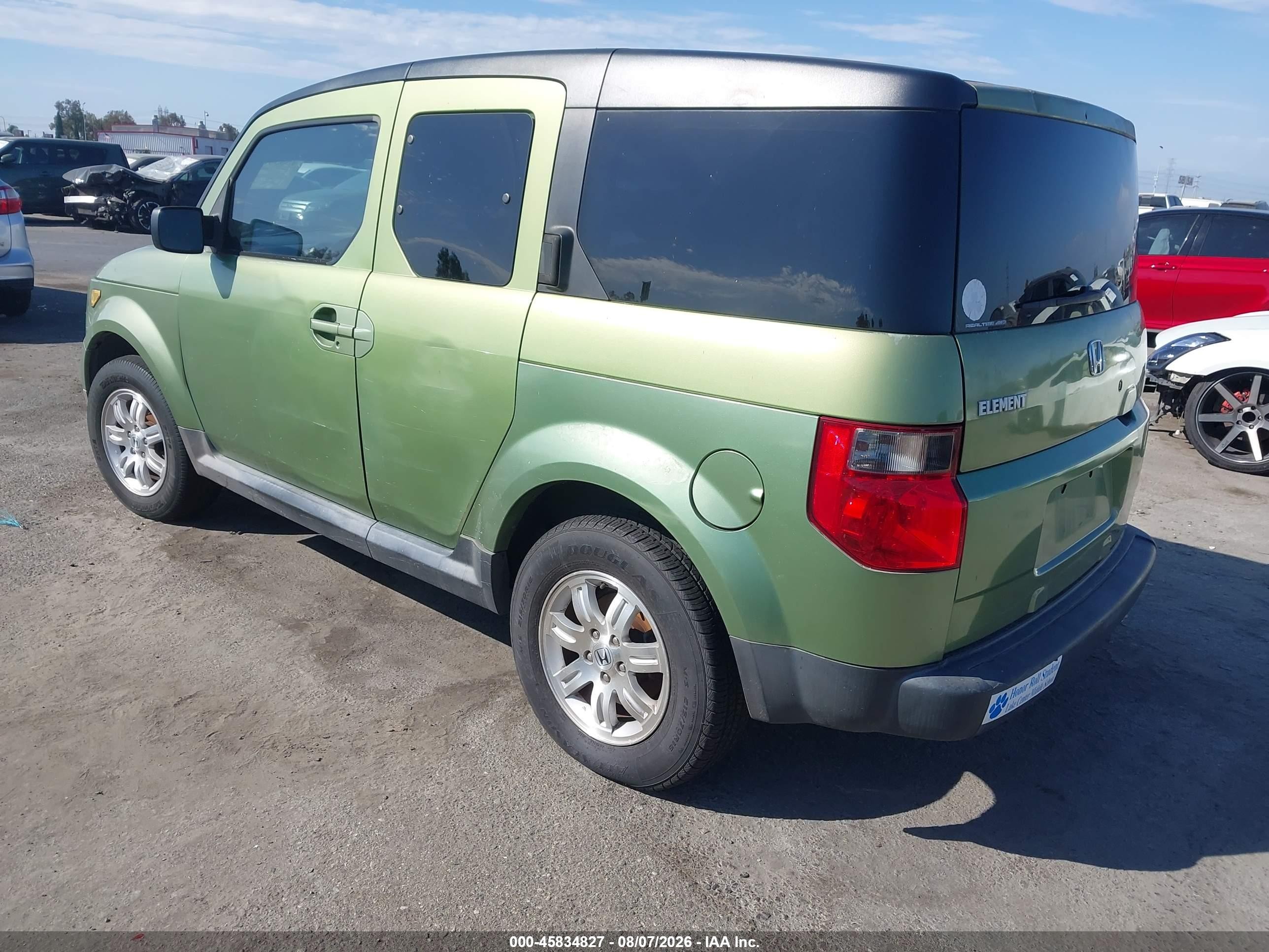 2006 Honda Element Ex-p Green vin: 5J6YH28756L025468
