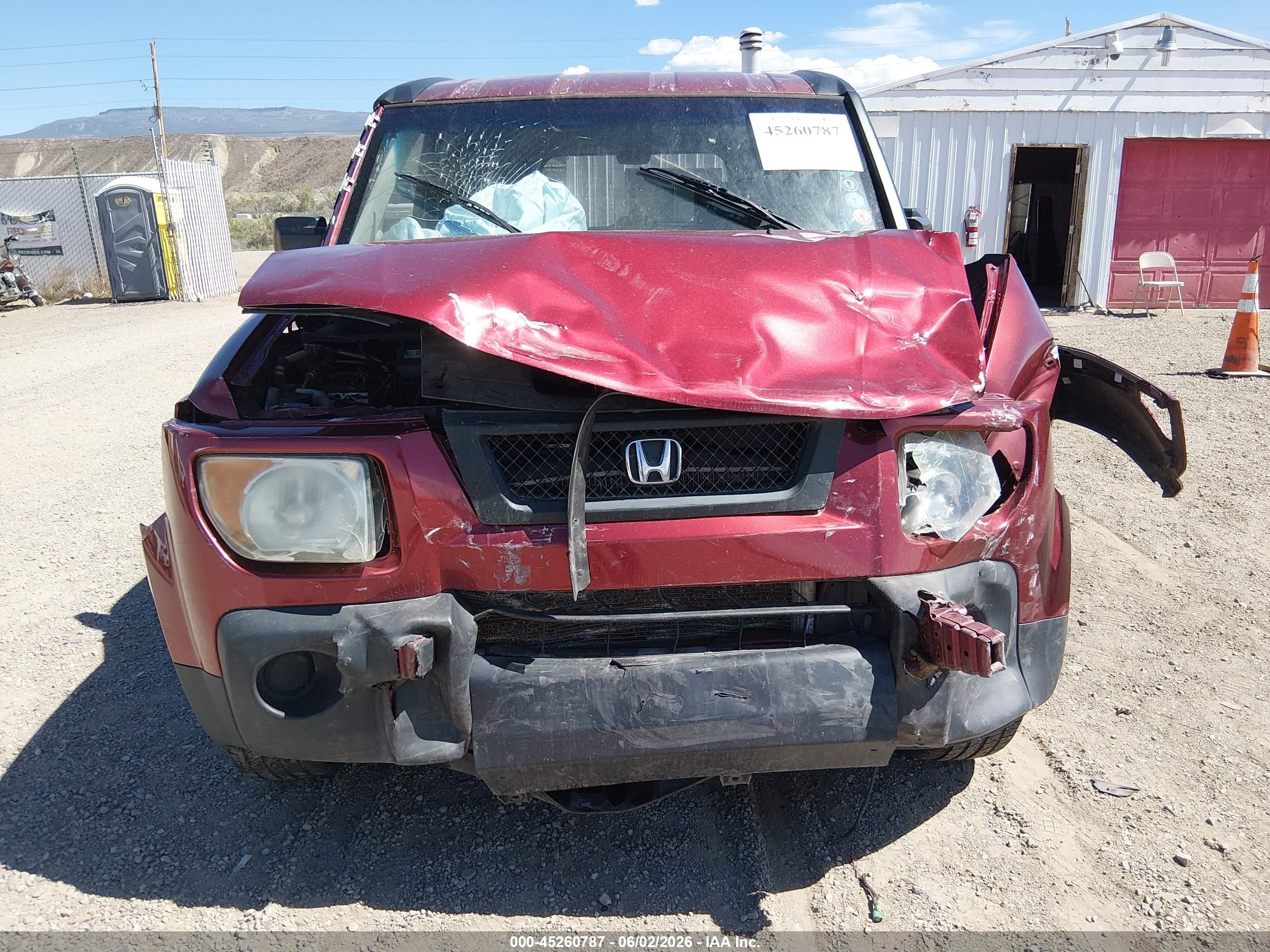 2006 Honda Element Ex-p Red vin: 5J6YH28756L027012