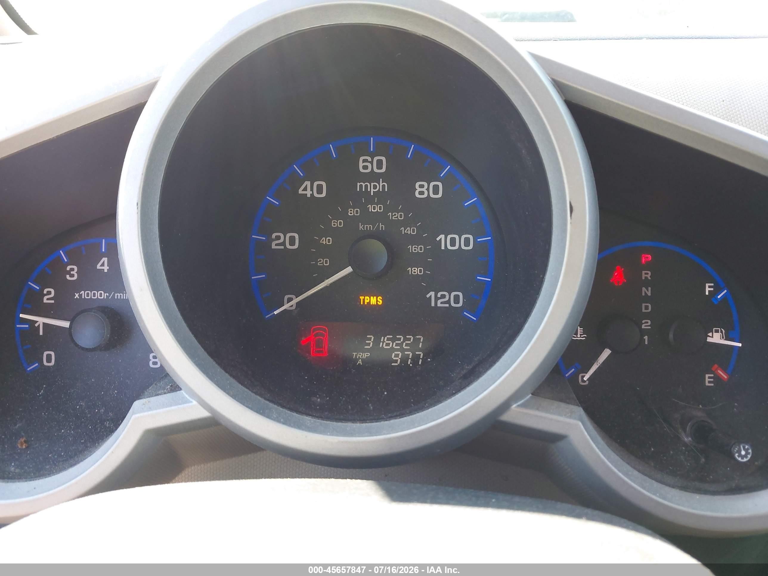 2007 Honda Element Ex Orange vin: 5J6YH28757L009823