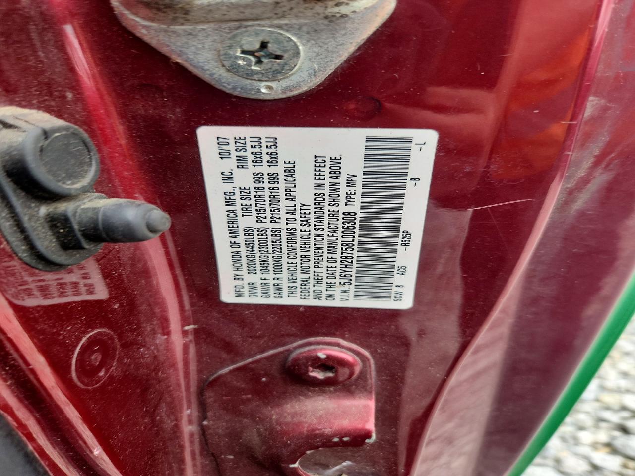 2008 Honda Element Ex Зеленый vin: 5J6YH28758L006308