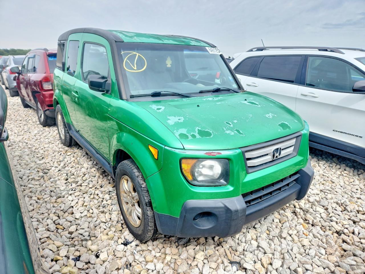 2008 Honda Element Ex Зеленый vin: 5J6YH28758L006308