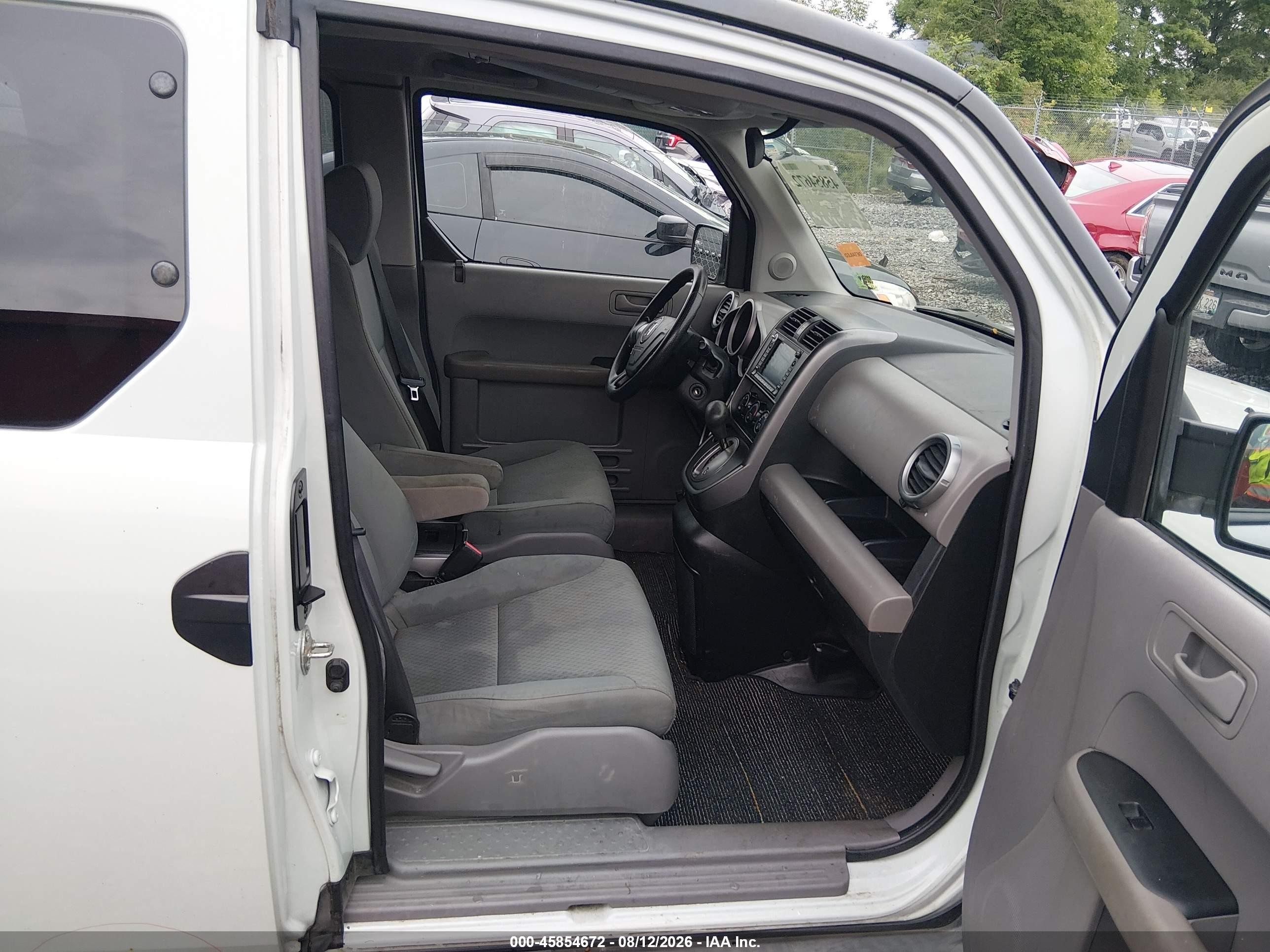 2009 Honda Element Ex White vin: 5J6YH28759L002096