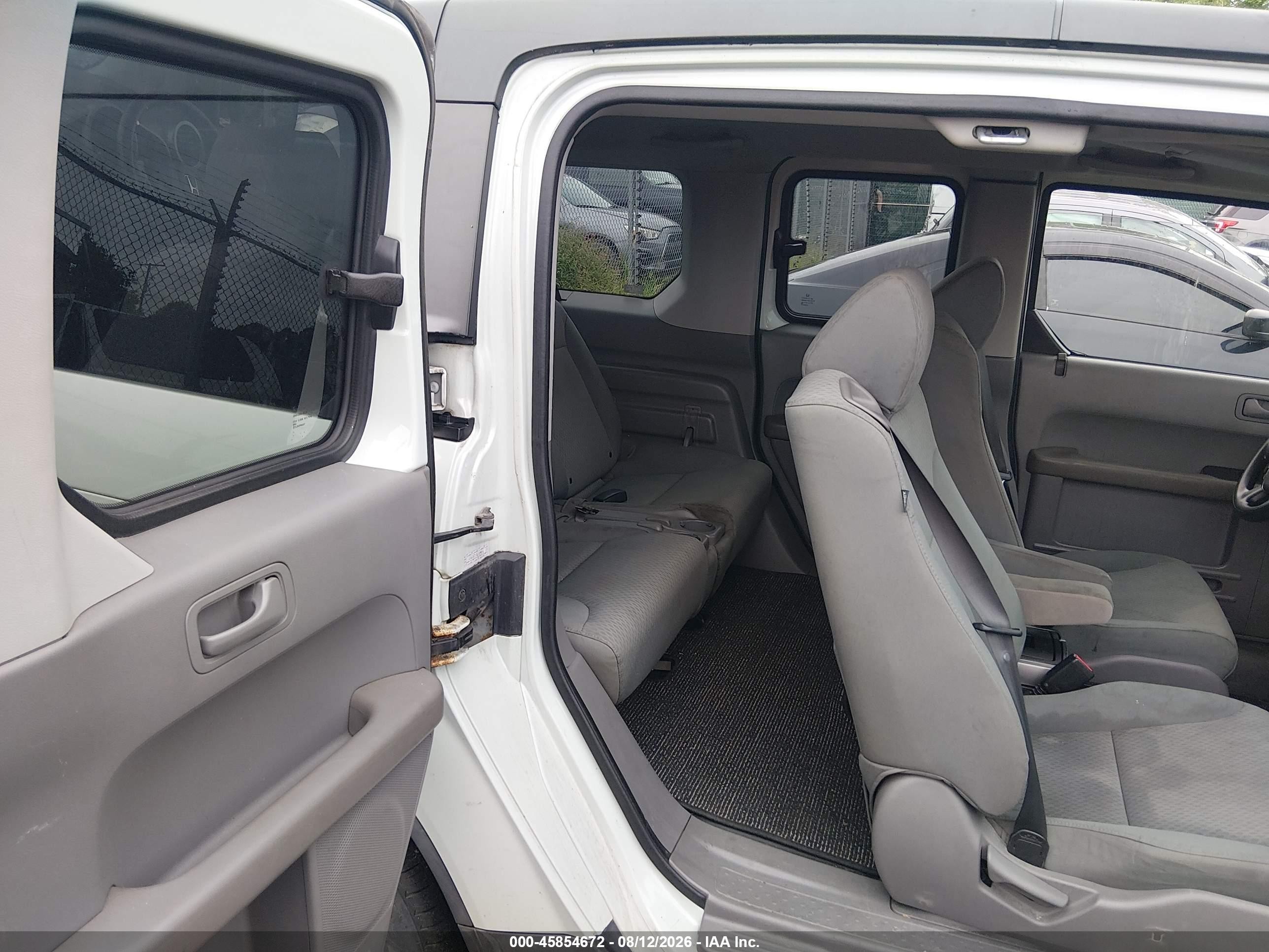 2009 Honda Element Ex White vin: 5J6YH28759L002096