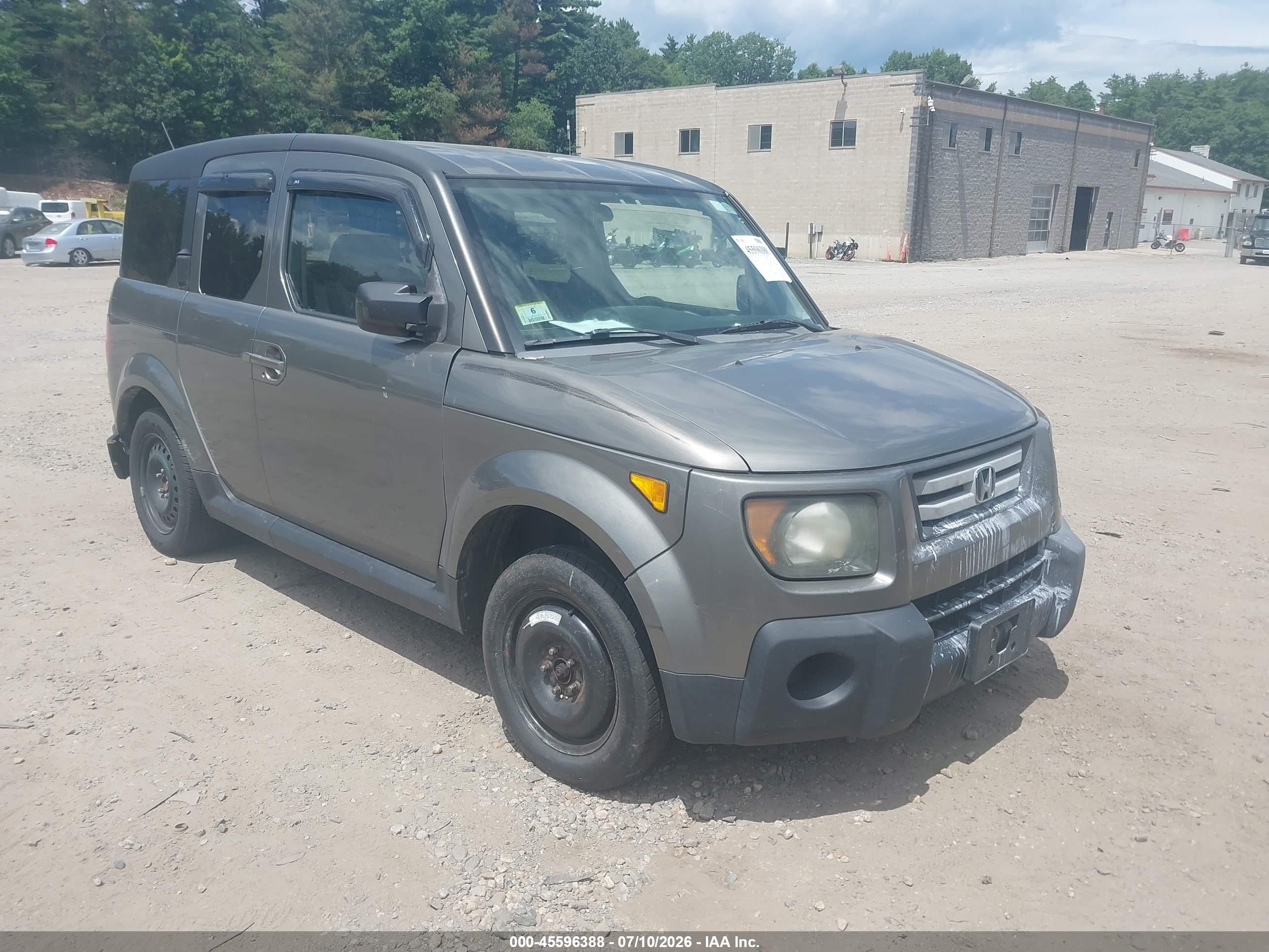 2008 Honda Element Ex Gray vin: 5J6YH28768L016507