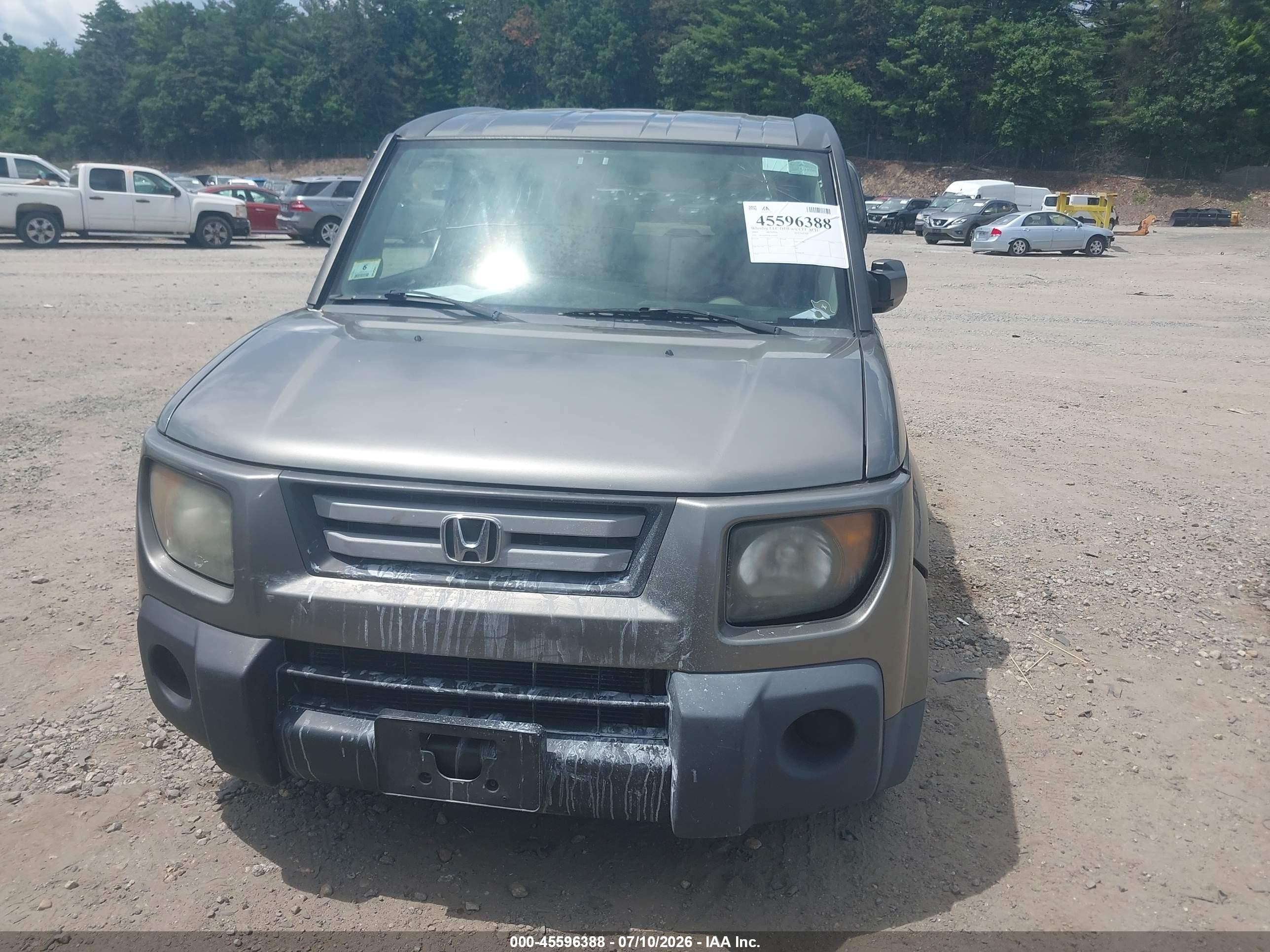 2008 Honda Element Ex Gray vin: 5J6YH28768L016507