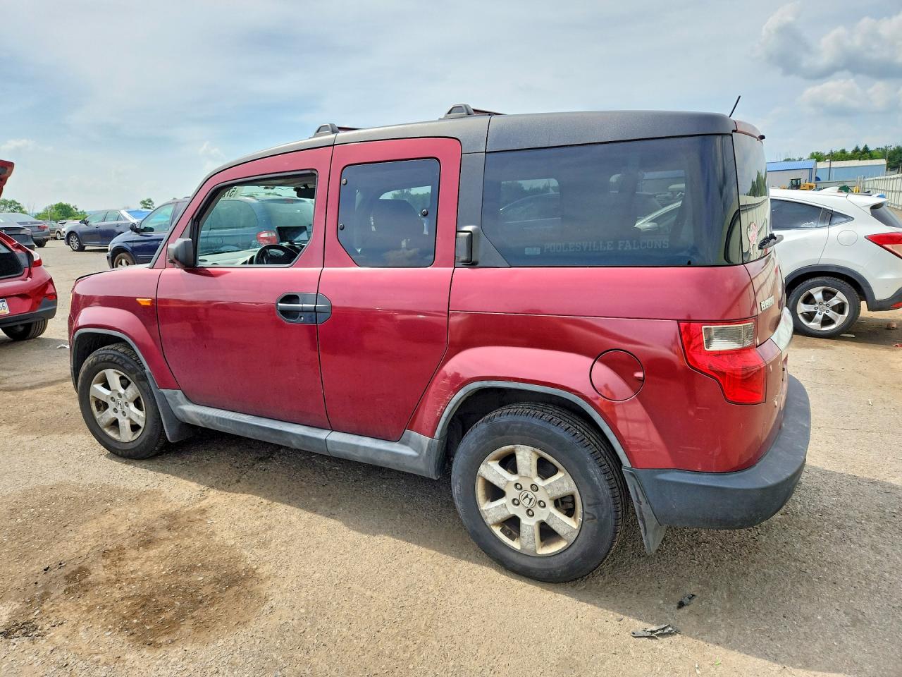 2009 Honda Element Ex Maroon vin: 5J6YH28769L003404