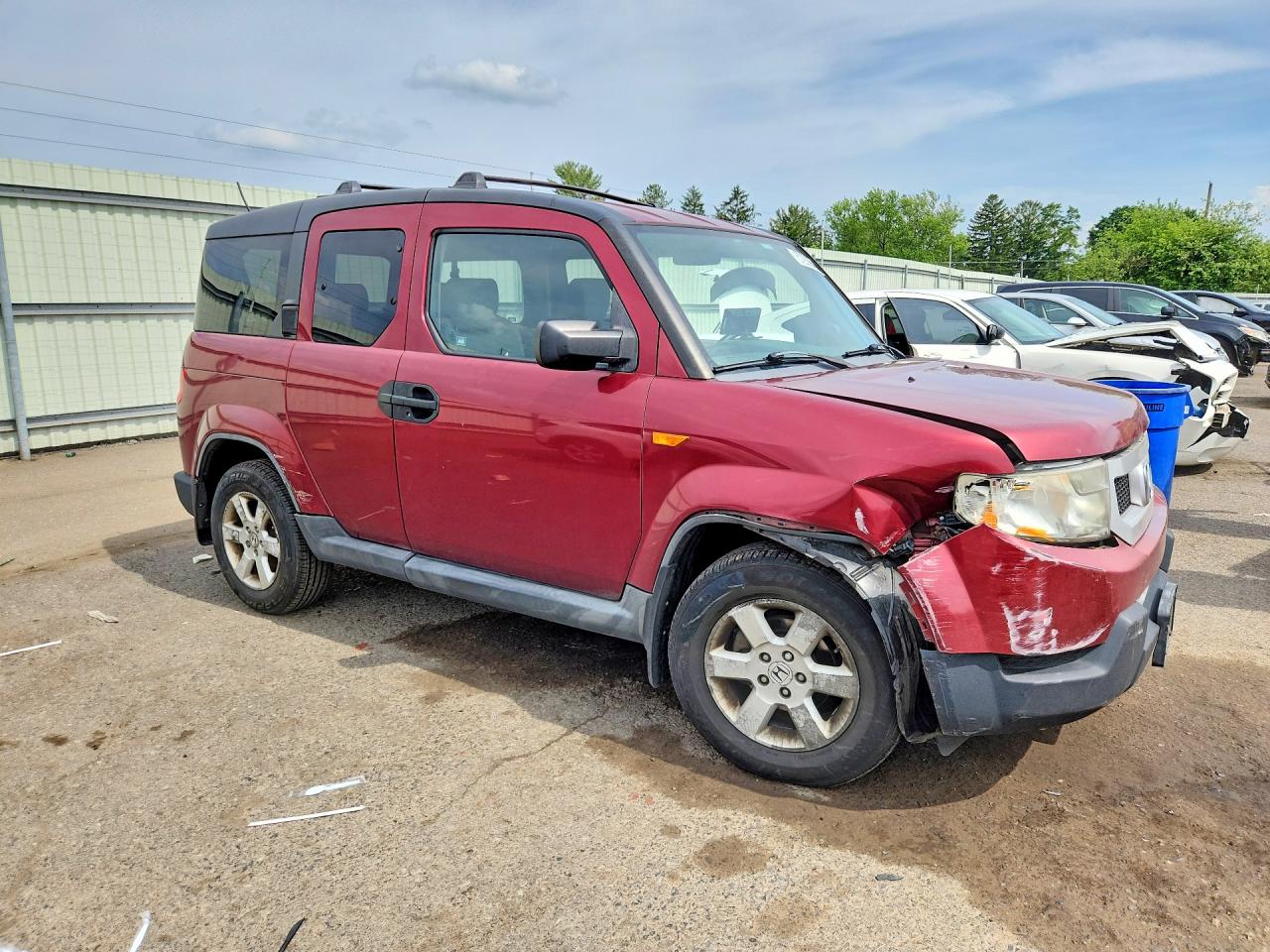 2009 Honda Element Ex Maroon vin: 5J6YH28769L003404